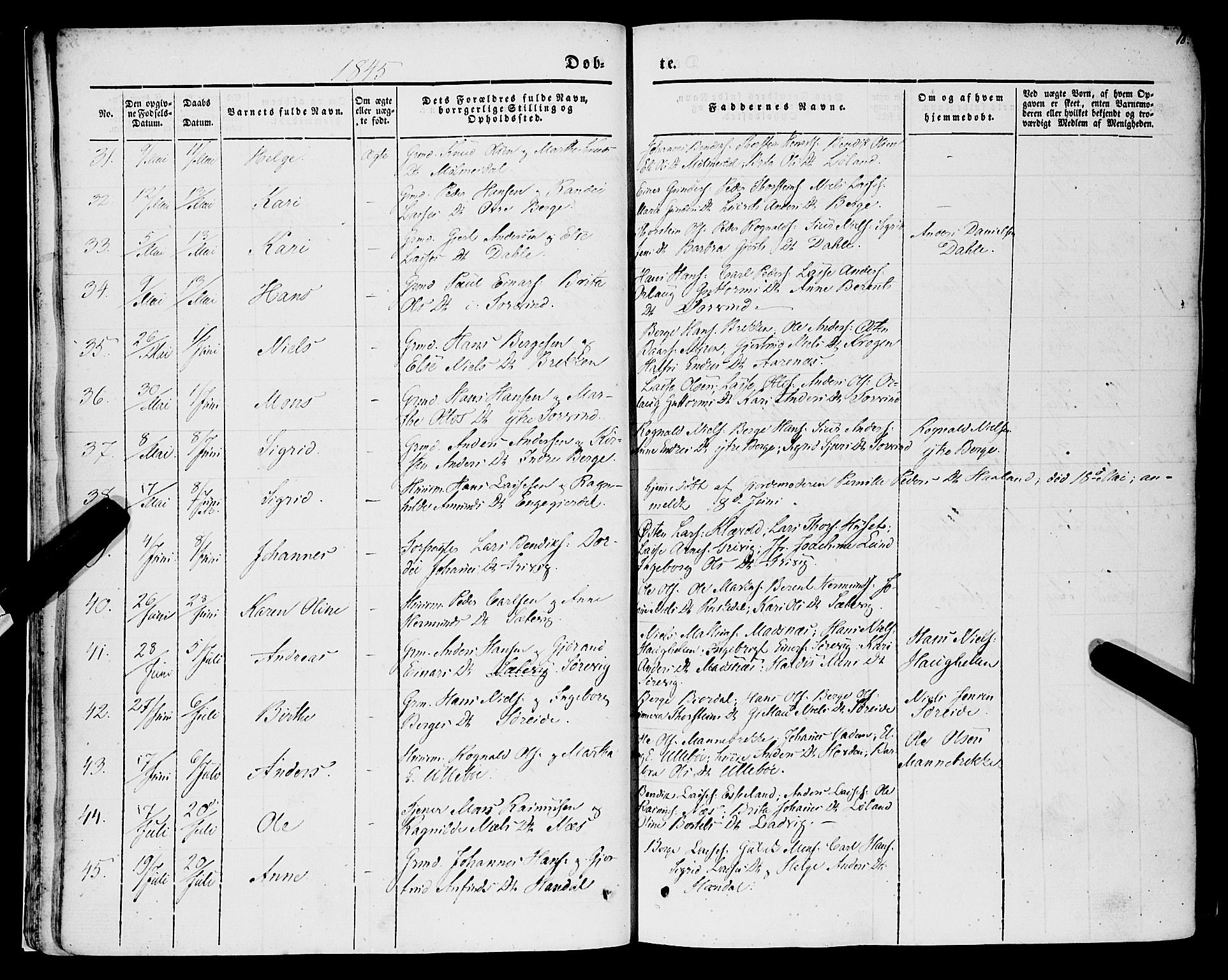 Lavik sokneprestembete, AV/SAB-A-80901: Ministerialbok nr. A 3, 1843-1863, s. 18