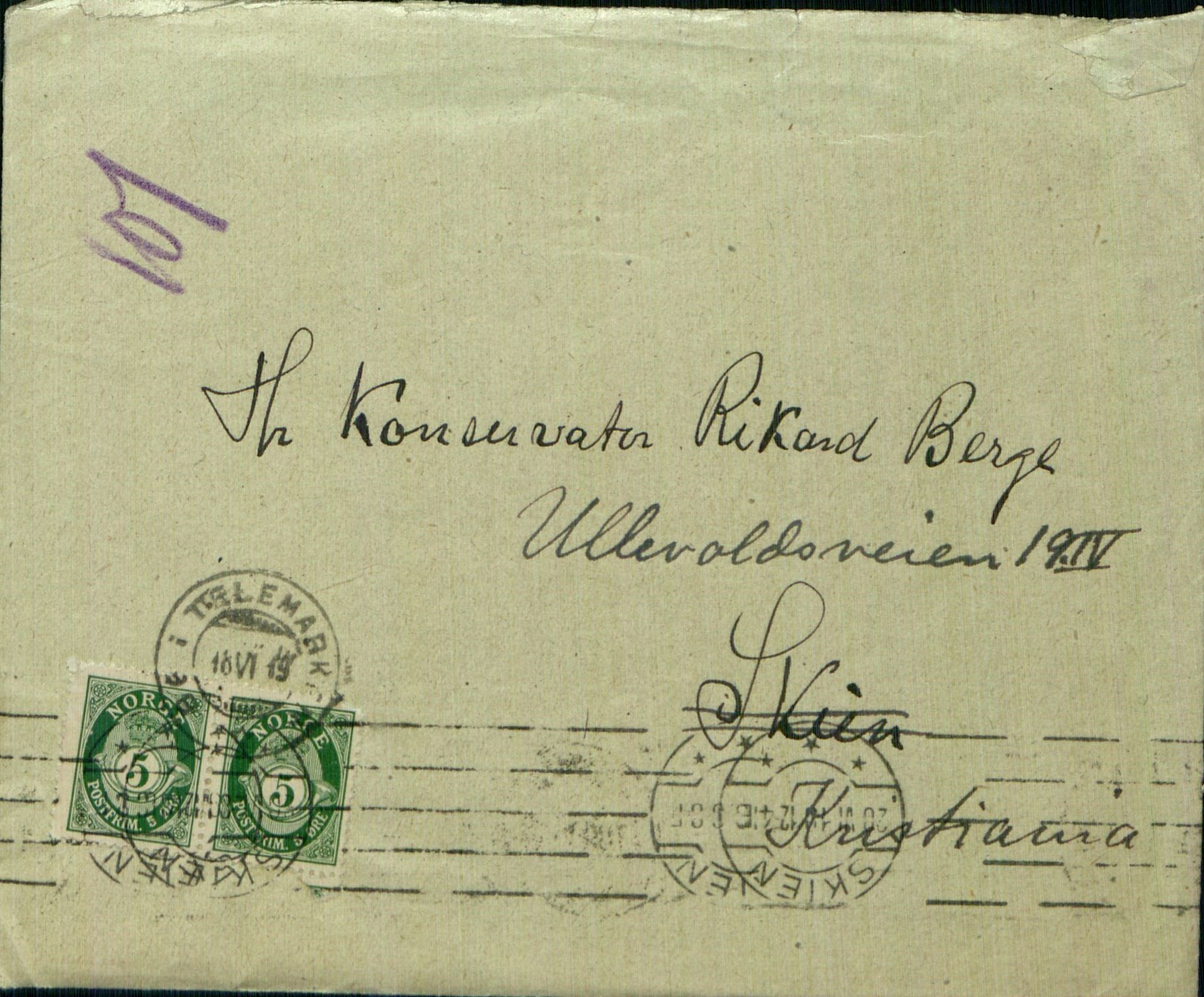 Rikard Berge, TEMU/TGM-A-1003/F/L0010/0019: 357-380 / 376 Mesteparten er brev, s. 101