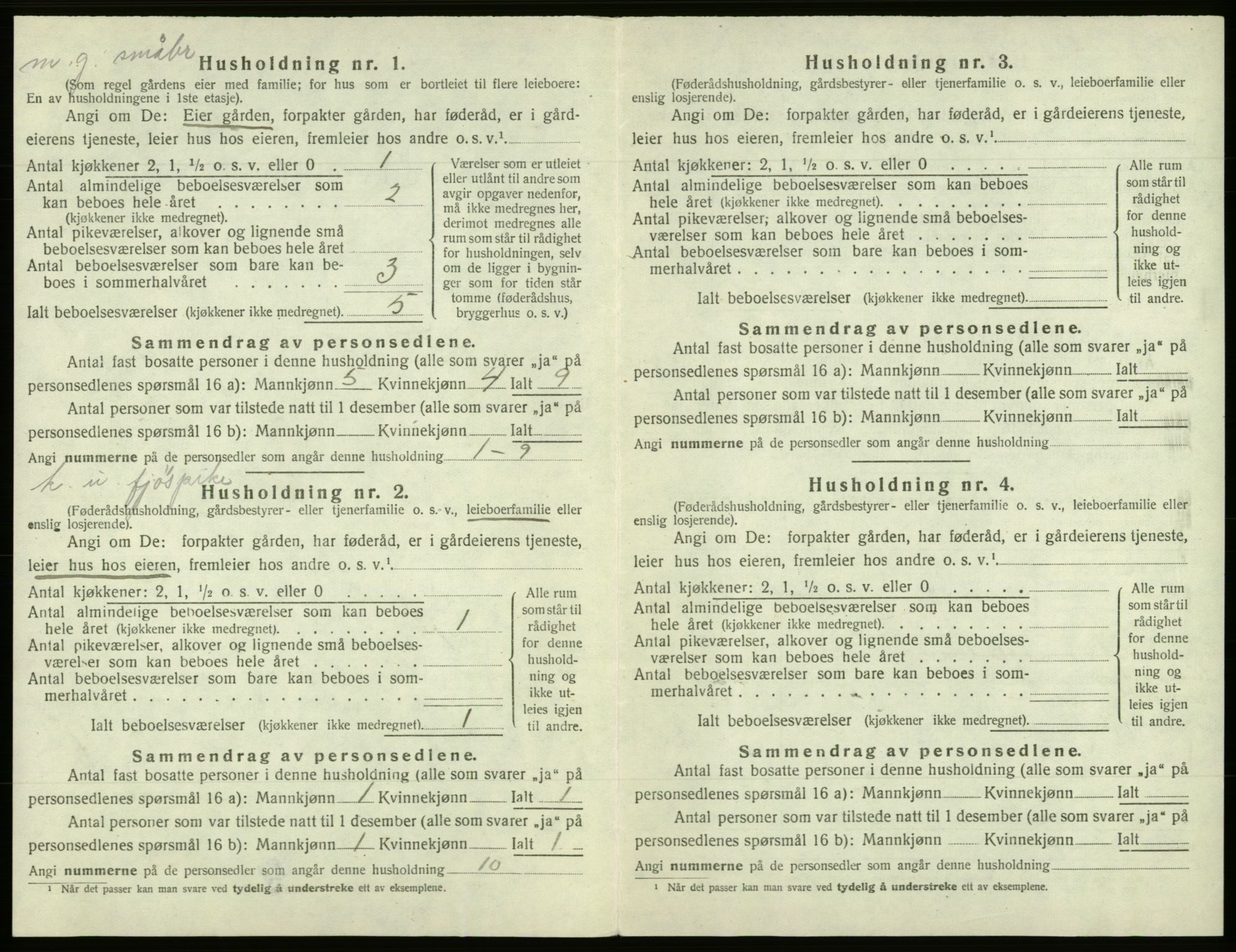 SAB, Folketelling 1920 for 1243 Os herred, 1920, s. 931