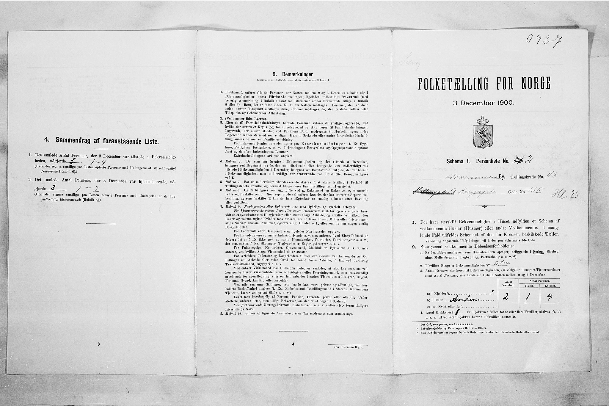 RA, Folketelling 1900 for 0602 Drammen kjøpstad, 1900, s. 8480