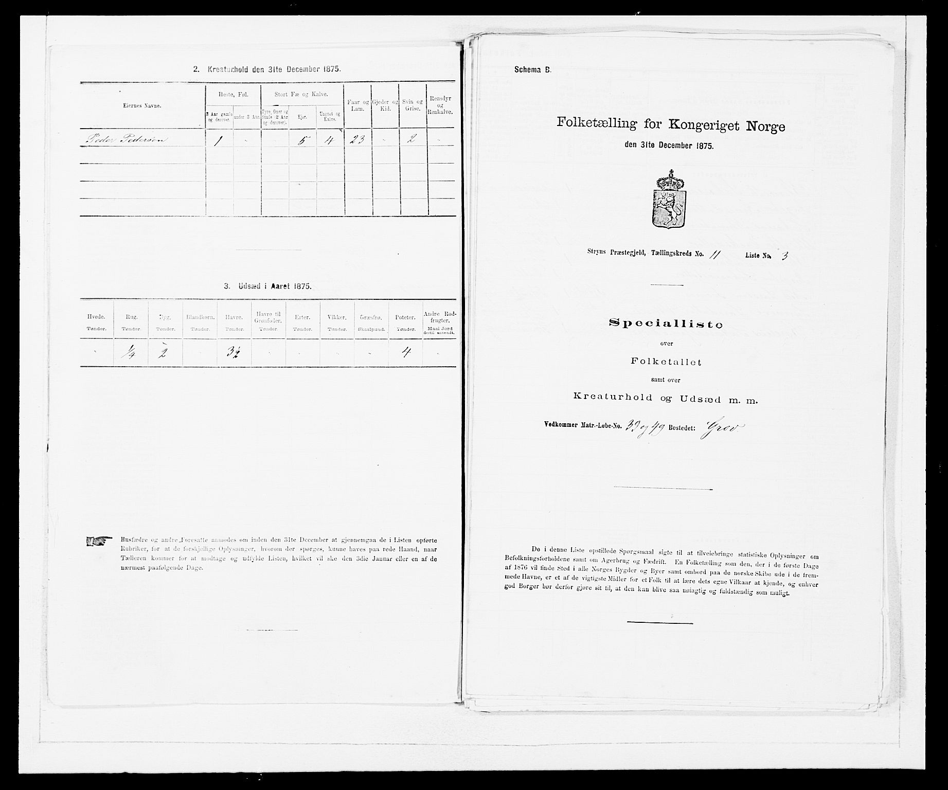 SAB, Folketelling 1875 for 1448P Stryn prestegjeld, 1875, s. 649