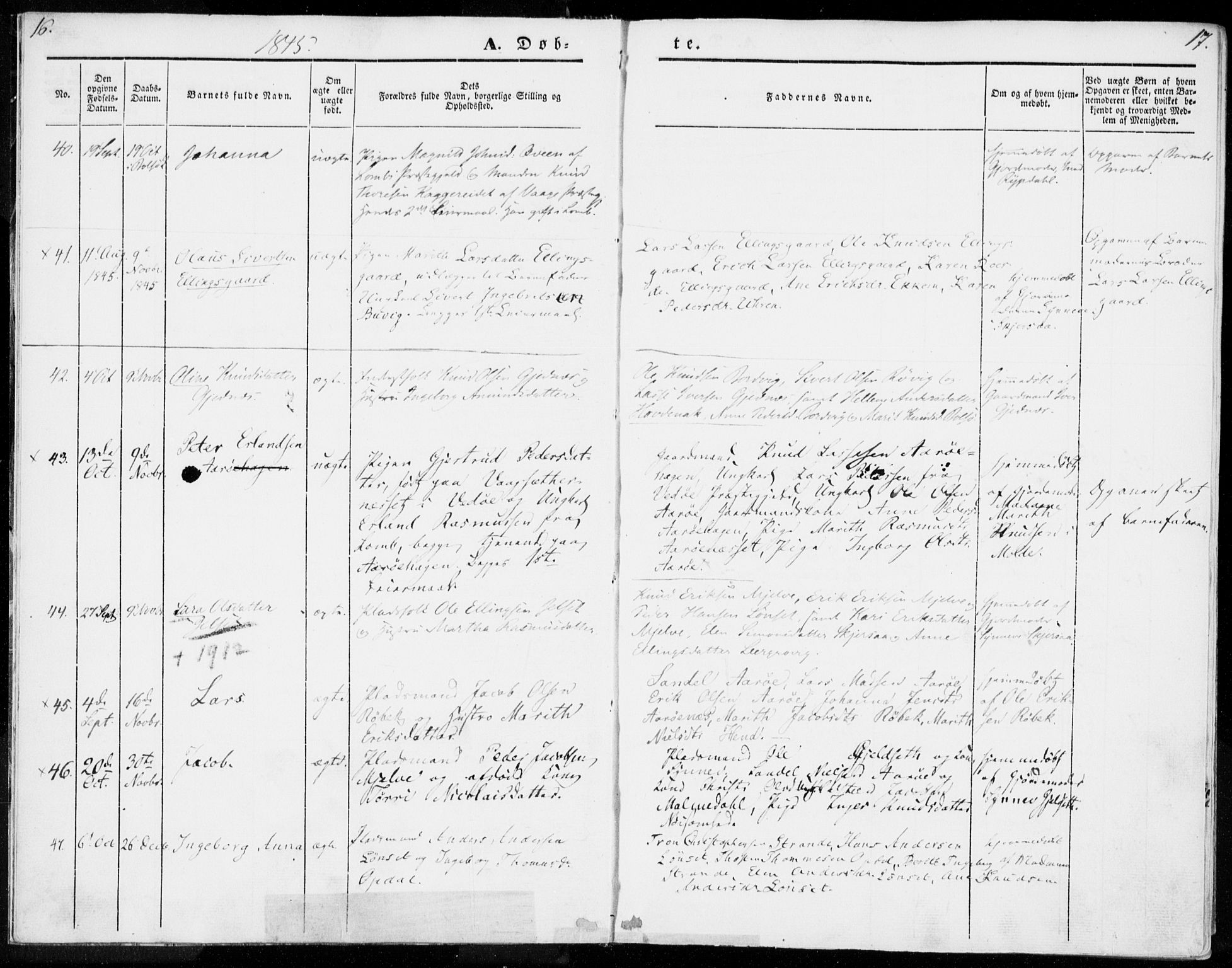 Ministerialprotokoller, klokkerbøker og fødselsregistre - Møre og Romsdal, AV/SAT-A-1454/555/L0653: Ministerialbok nr. 555A04, 1843-1869, s. 16-17