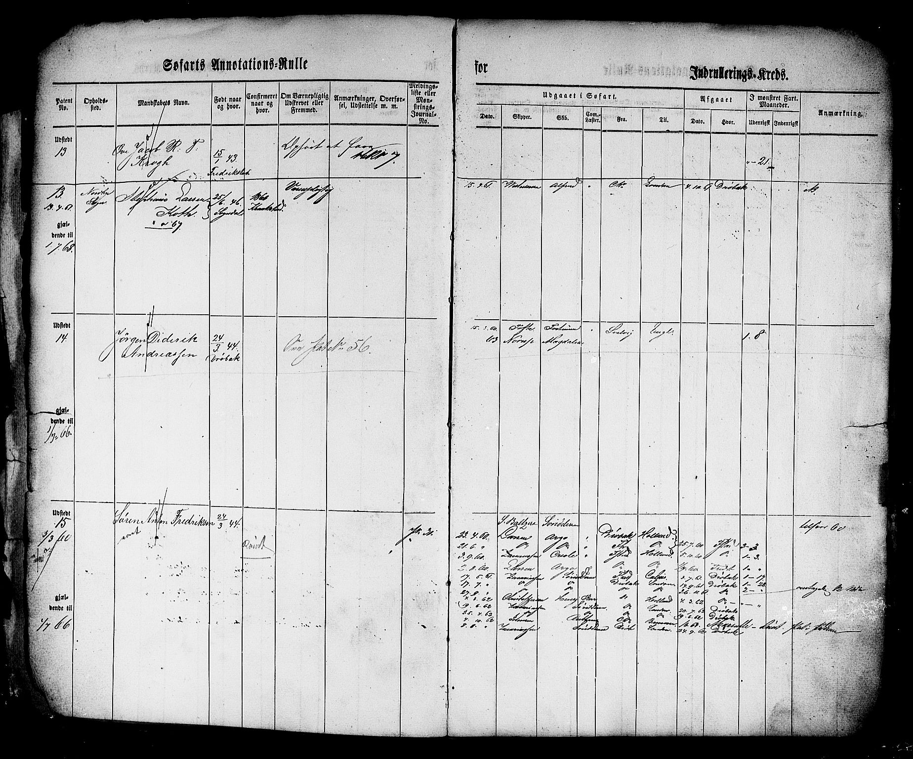 Drøbak mønstringskontor, AV/SAO-A-10569f/F/Fc/Fca/L0001: Patent nr. 1-273, 1860, s. 7