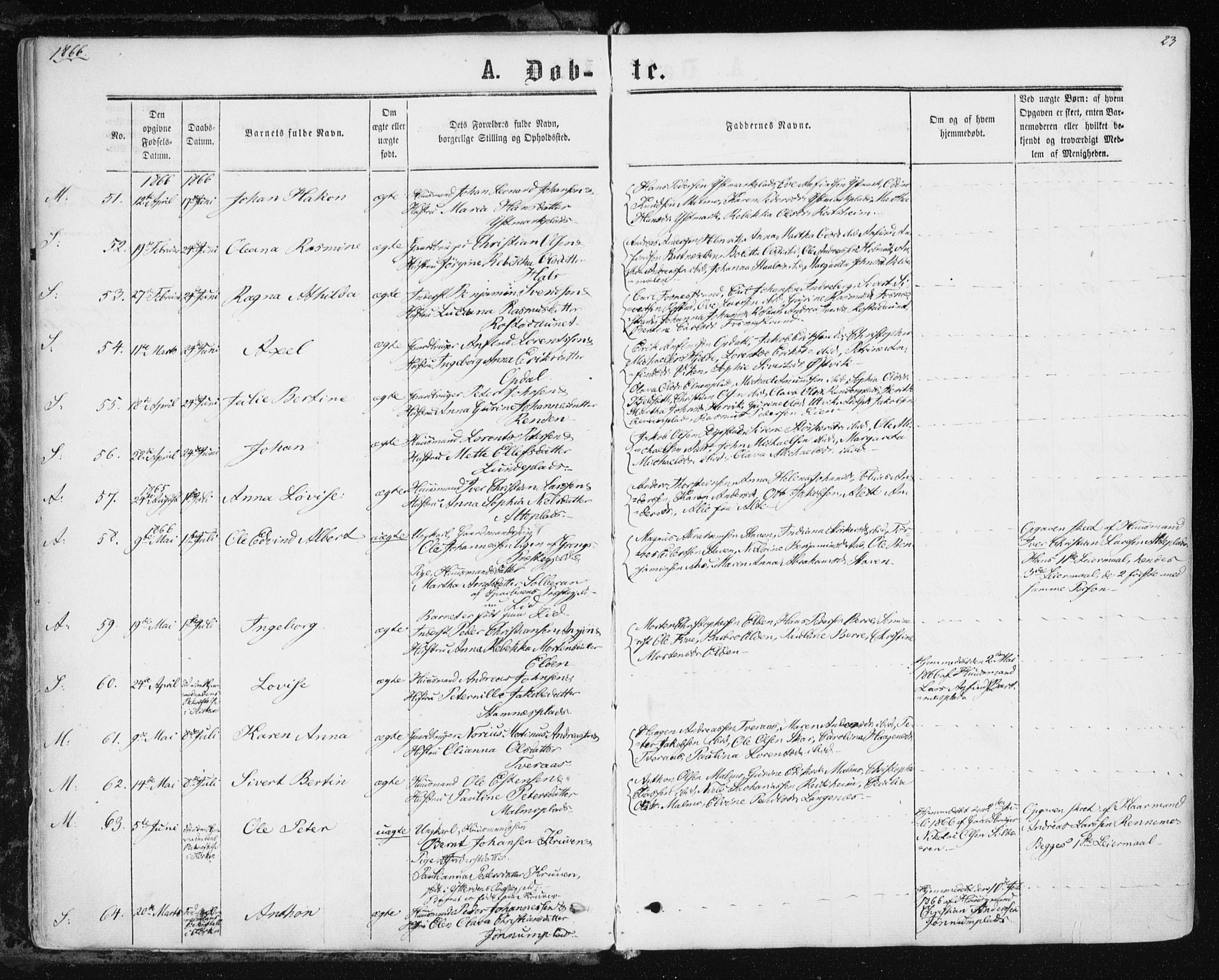 Ministerialprotokoller, klokkerbøker og fødselsregistre - Nord-Trøndelag, AV/SAT-A-1458/741/L0394: Ministerialbok nr. 741A08, 1864-1877, s. 23