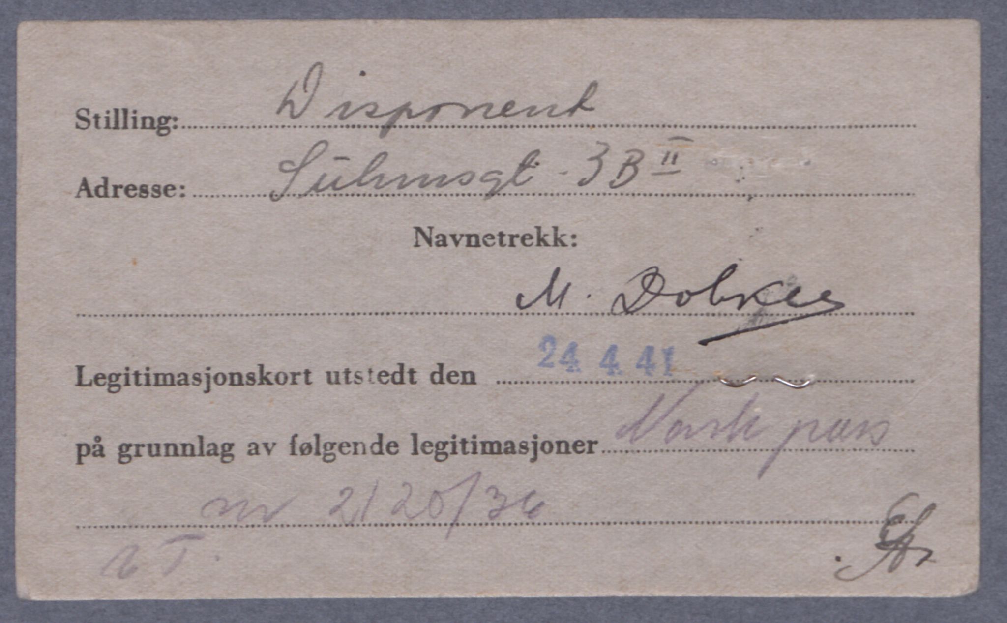 Sosialdepartementet, Våre Falne, AV/RA-S-1708/E/Ee/L0021A: Fotografier av jøder på legitimasjonskort (1941-42), 1941-1942, s. 82