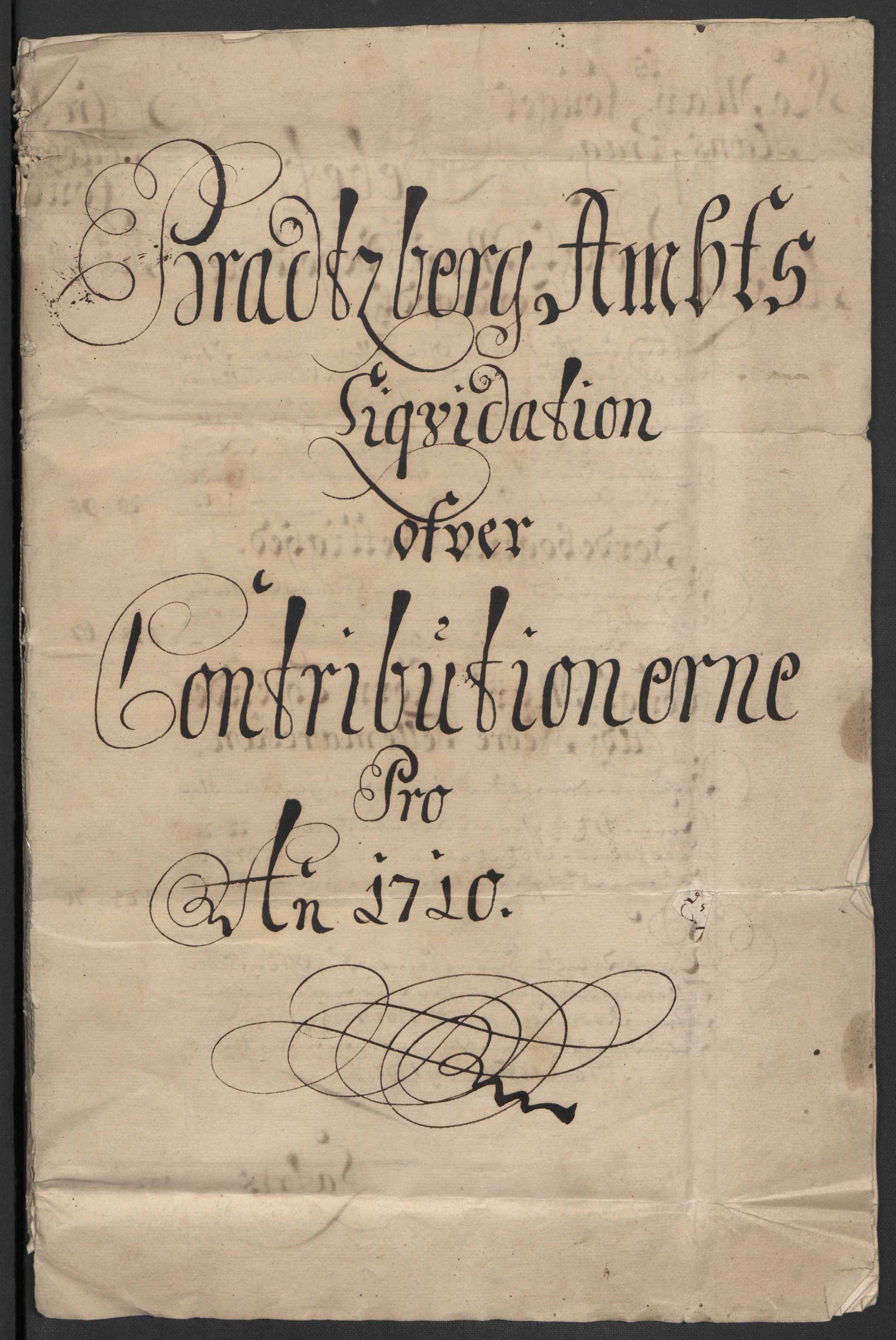 Rentekammeret inntil 1814, Reviderte regnskaper, Fogderegnskap, RA/EA-4092/R36/L2119: Fogderegnskap Øvre og Nedre Telemark og Bamble, 1710, s. 3