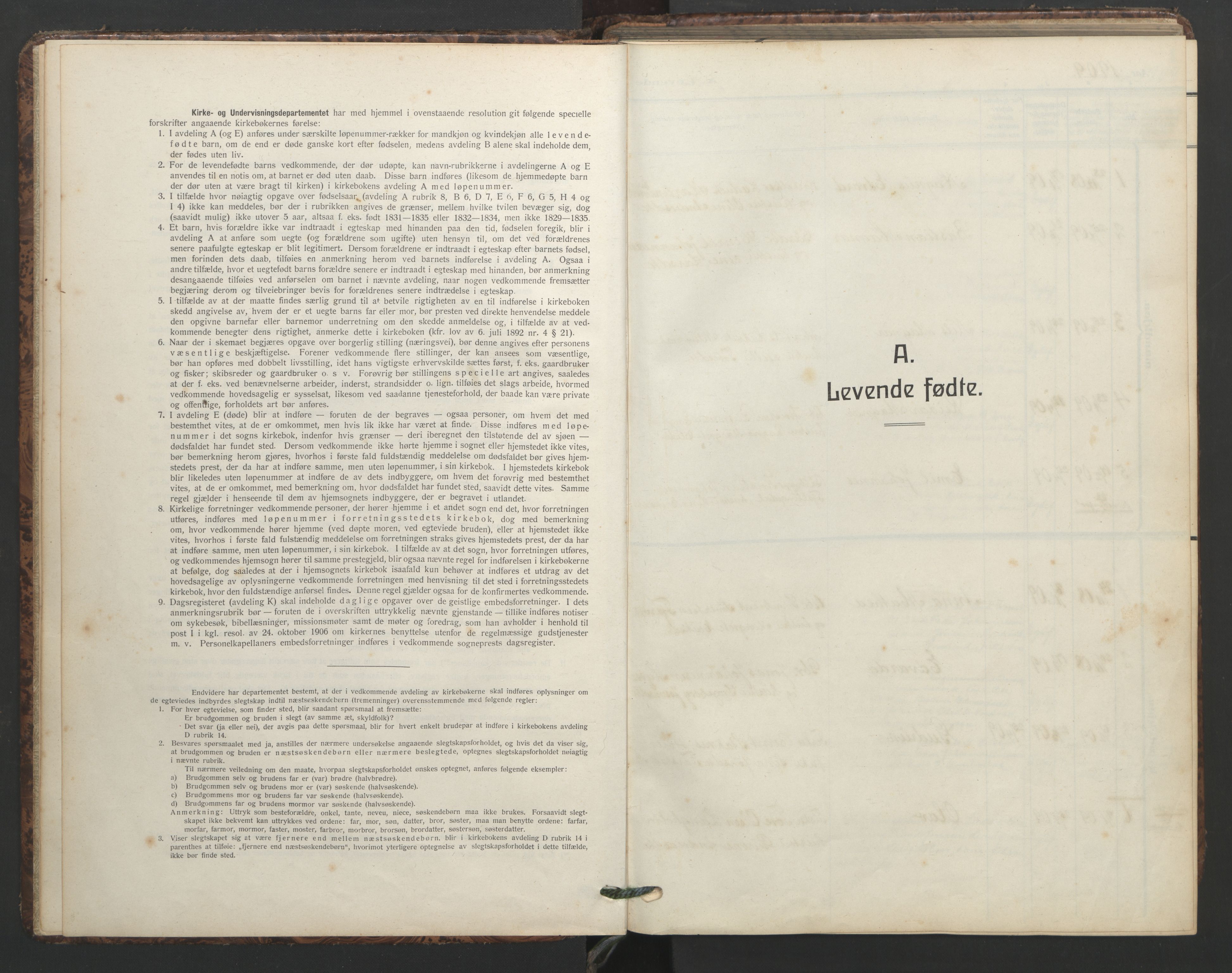 Ministerialprotokoller, klokkerbøker og fødselsregistre - Møre og Romsdal, SAT/A-1454/577/L0897: Klokkerbok nr. 577C01, 1909-1946