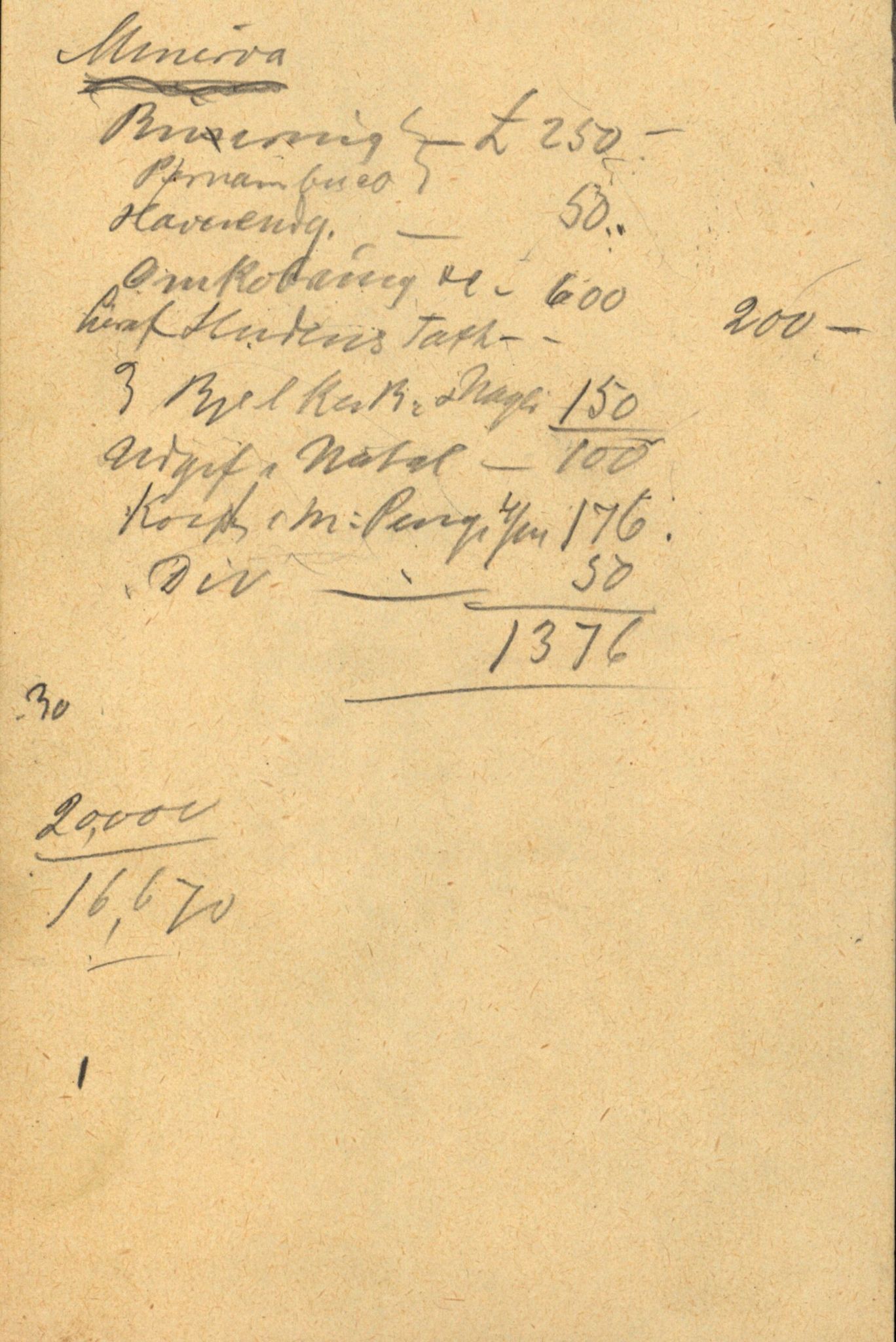 Pa 63 - Østlandske skibsassuranceforening, VEMU/A-1079/G/Ga/L0028/0003: Havaridokumenter / Minerva, Mathilde, Magnolia, Sir John Lawrence, 1892, s. 41