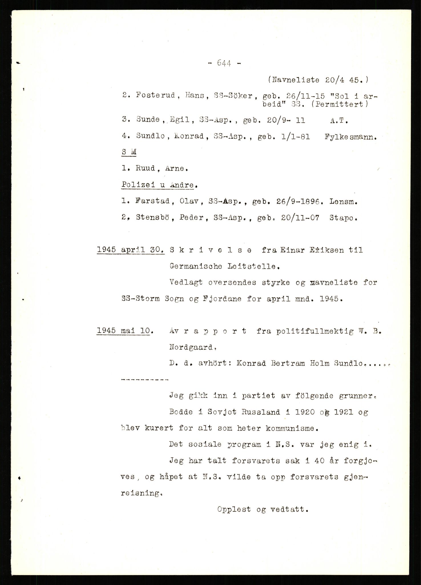 Forsvaret, Forsvarets krigshistoriske avdeling, RA/RAFA-2017/Y/Yb/L0142: II-C-11-620  -  6. Divisjon, 1940-1947, s. 686