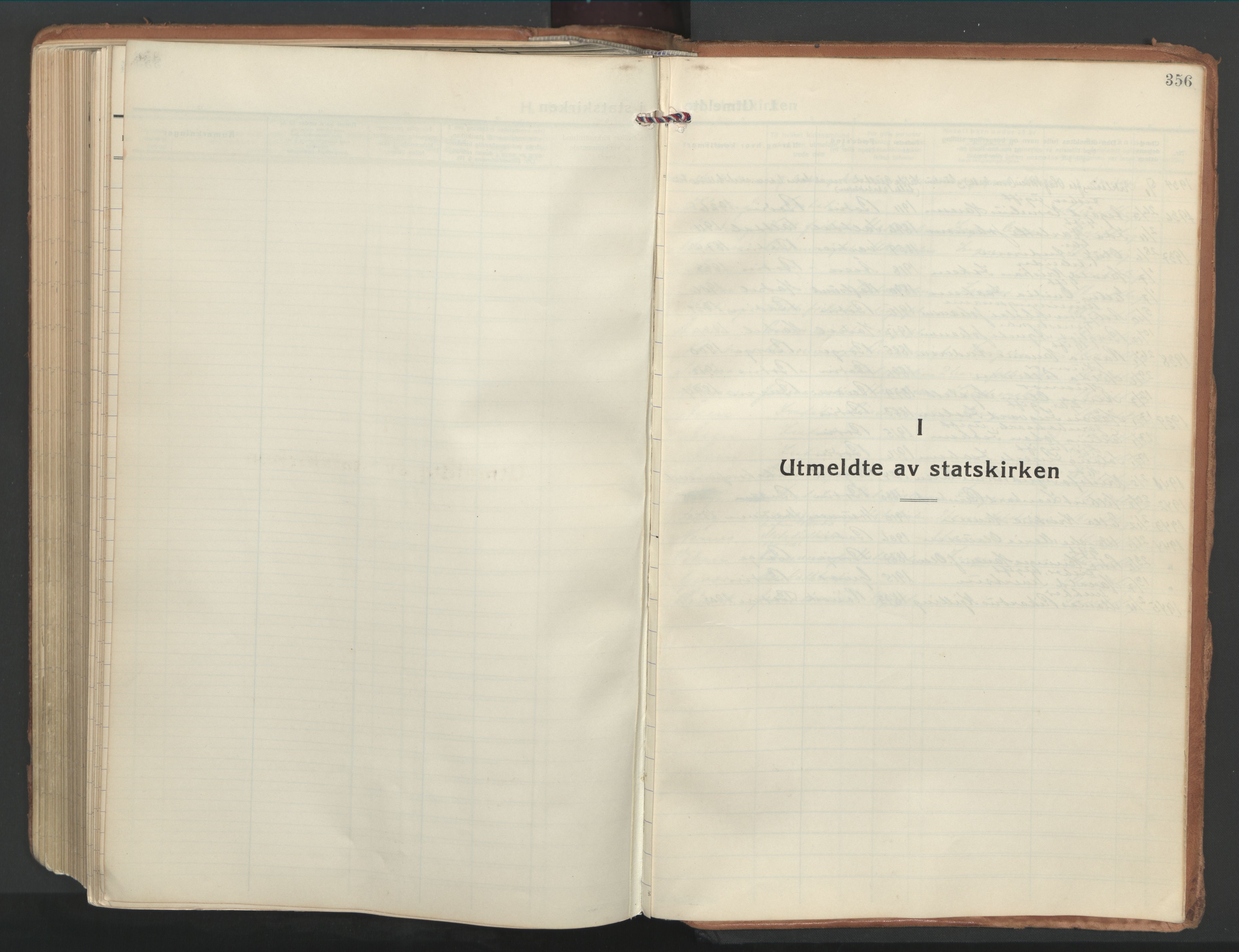 Ministerialprotokoller, klokkerbøker og fødselsregistre - Nordland, SAT/A-1459/802/L0061: Ministerialbok nr. 802A08, 1933-1946, s. 356