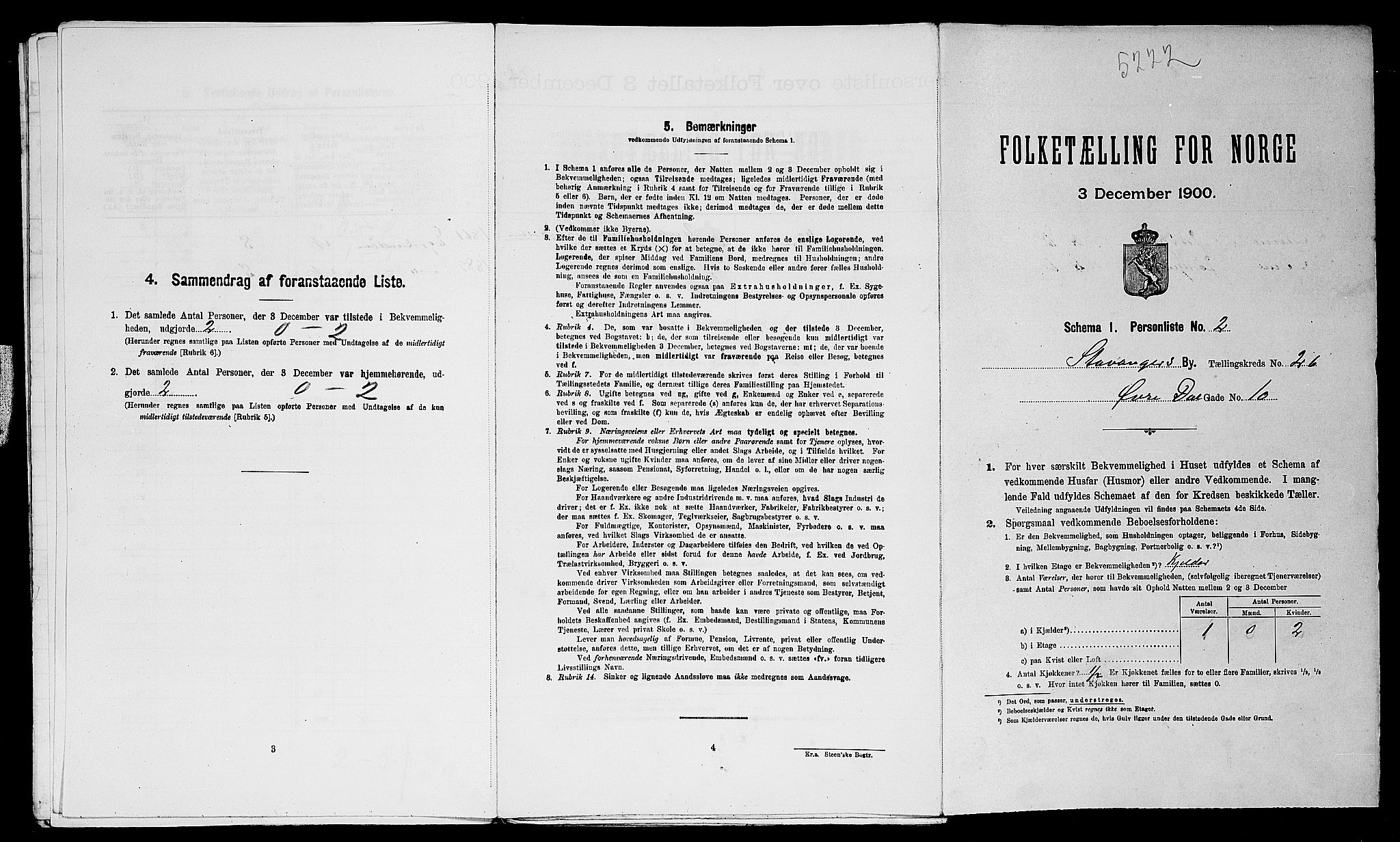 SAST, Folketelling 1900 for 1103 Stavanger kjøpstad, 1900, s. 10246