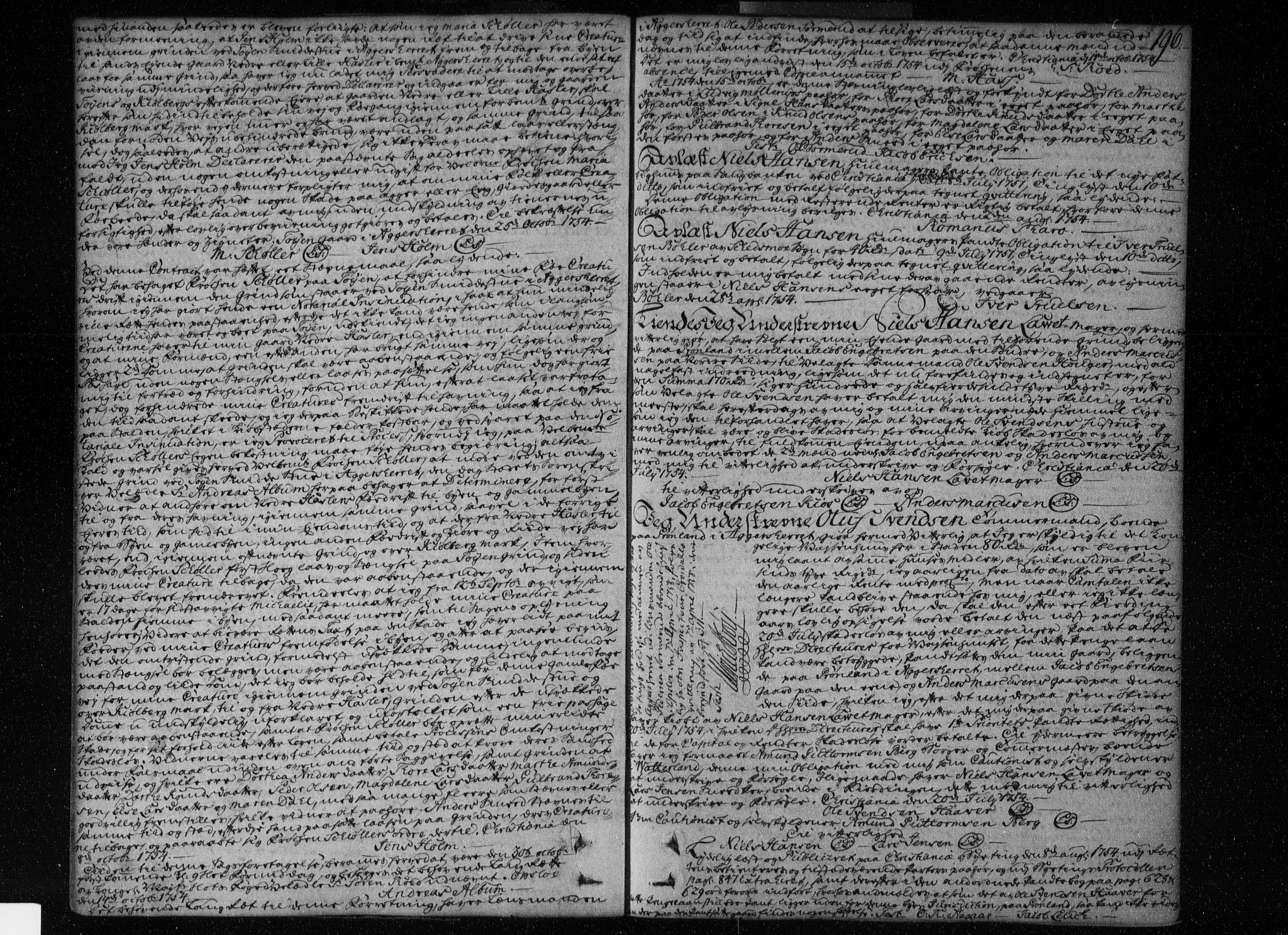 Aker sorenskriveri, SAO/A-10895/G/Gb/Gba/L0003: Pantebok nr. I 3, 1750-1761, s. 196