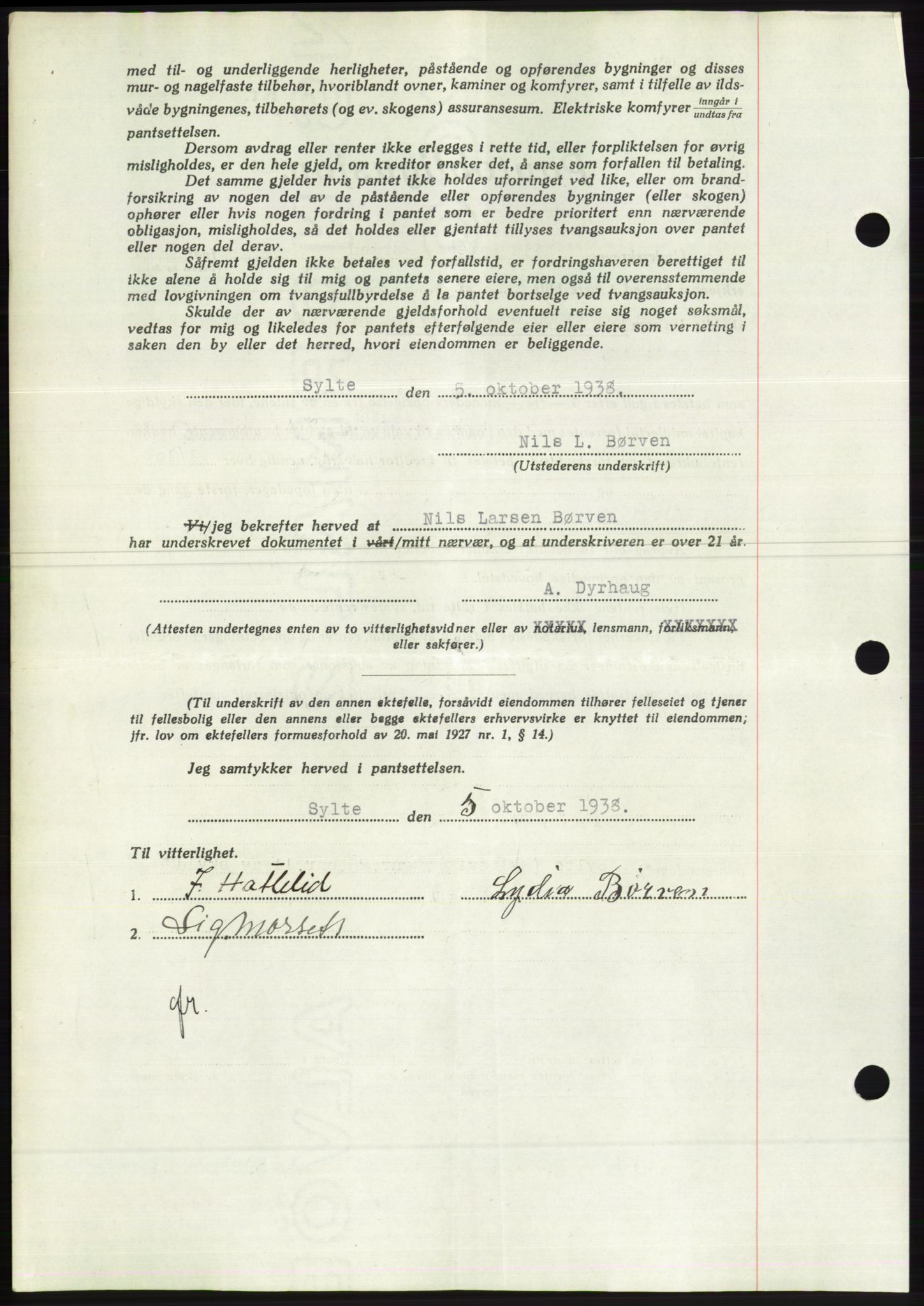 Søre Sunnmøre sorenskriveri, AV/SAT-A-4122/1/2/2C/L0067: Pantebok nr. 61, 1938-1939, Dagboknr: 207/1939