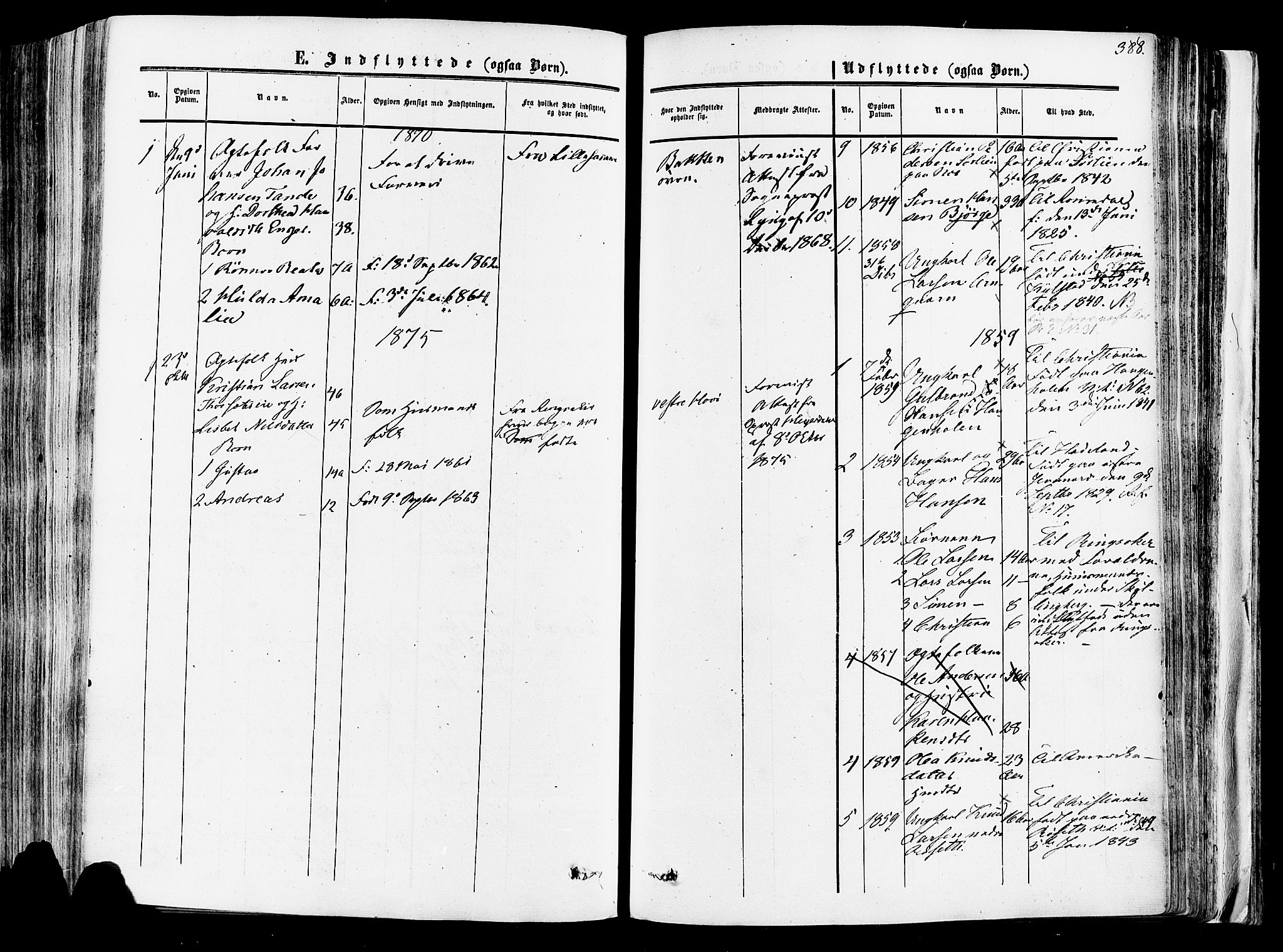 Vang prestekontor, Hedmark, SAH/PREST-008/H/Ha/Haa/L0013: Ministerialbok nr. 13, 1855-1879, s. 388