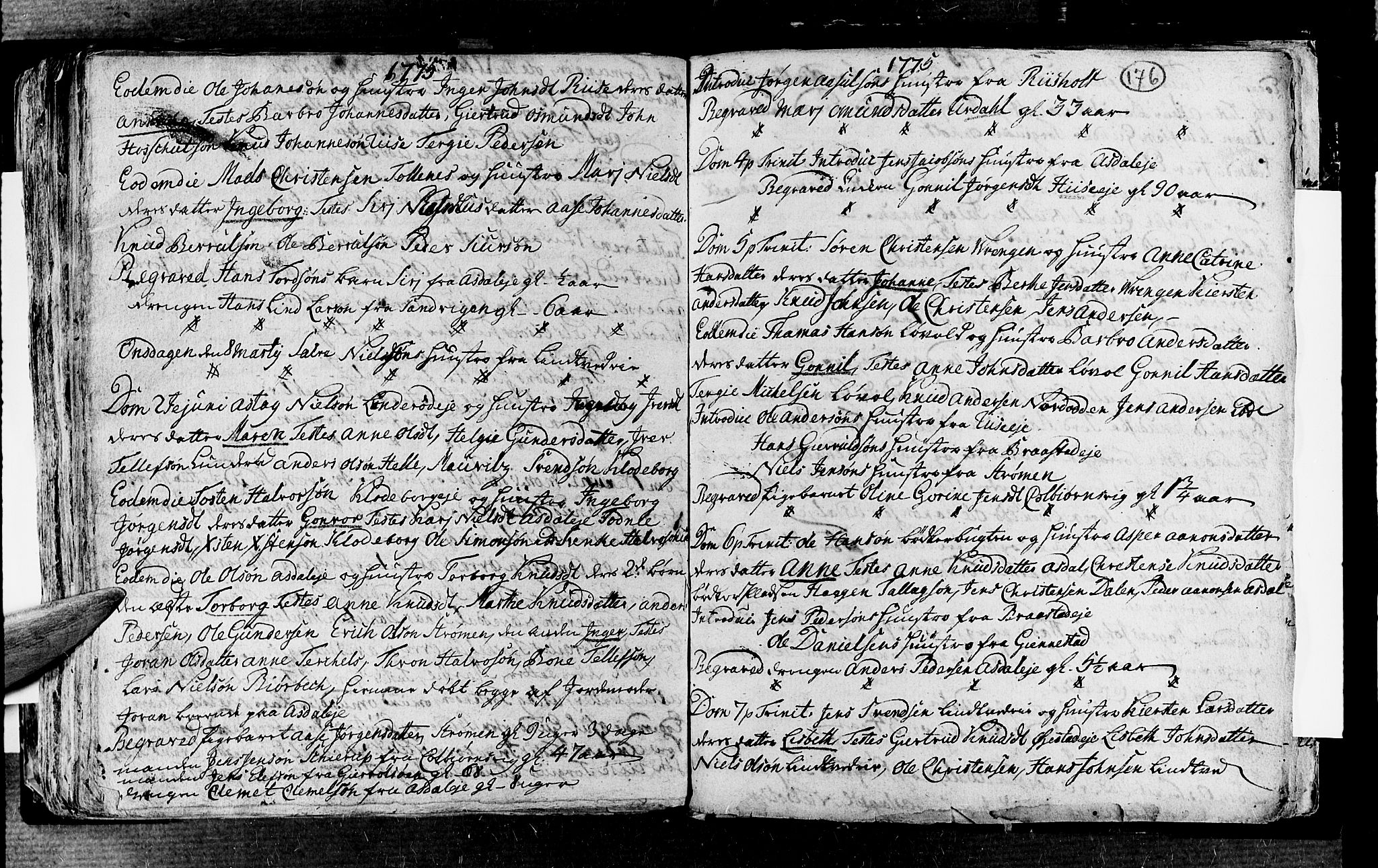 Øyestad sokneprestkontor, AV/SAK-1111-0049/F/Fa/L0006: Ministerialbok nr. A 6, 1758-1776, s. 176