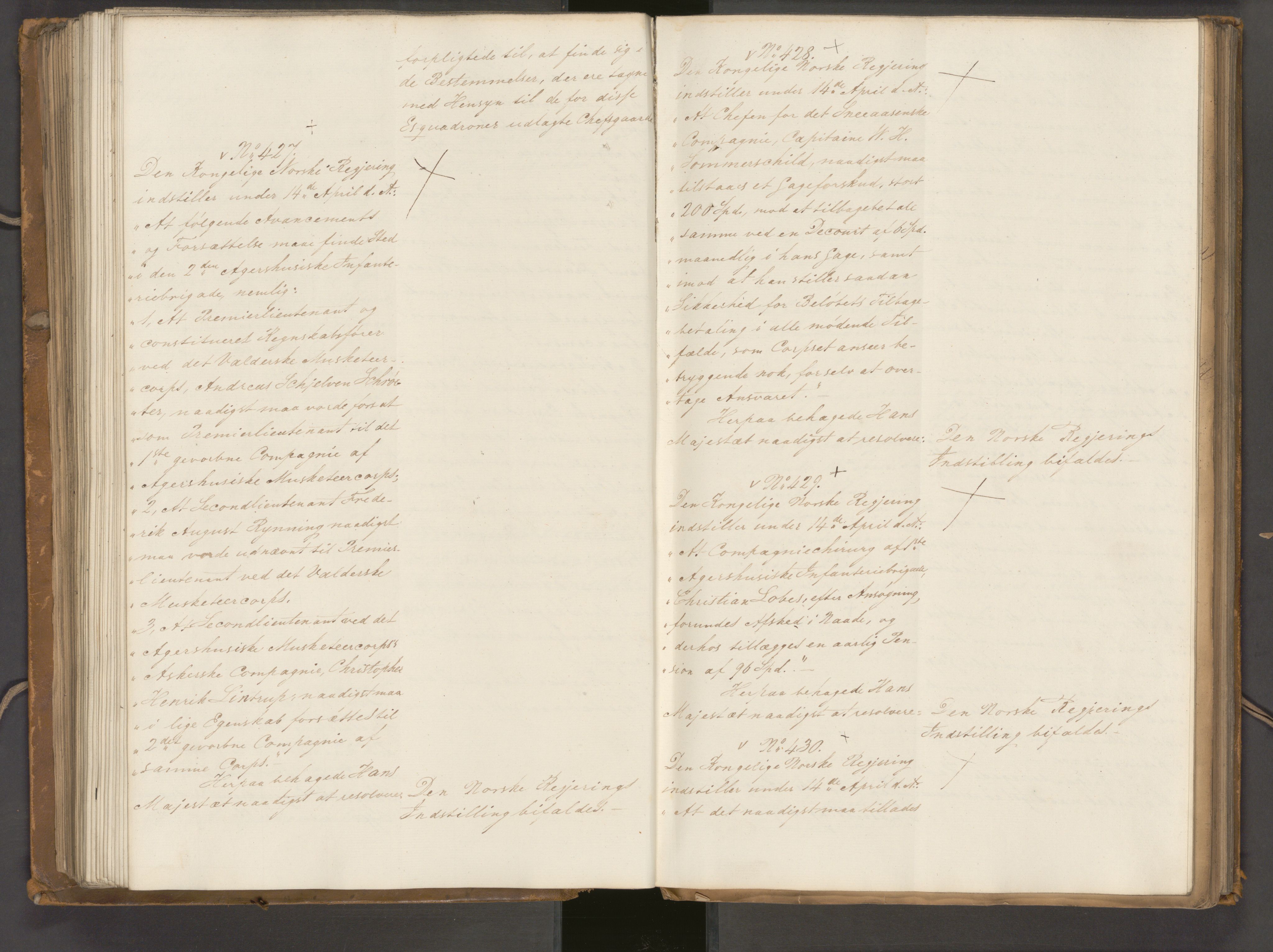 Statsrådssekretariatet, AV/RA-S-1001/A/Ab/L0040: Kgl. res. nr. 1-568, 1. halvår, 1835