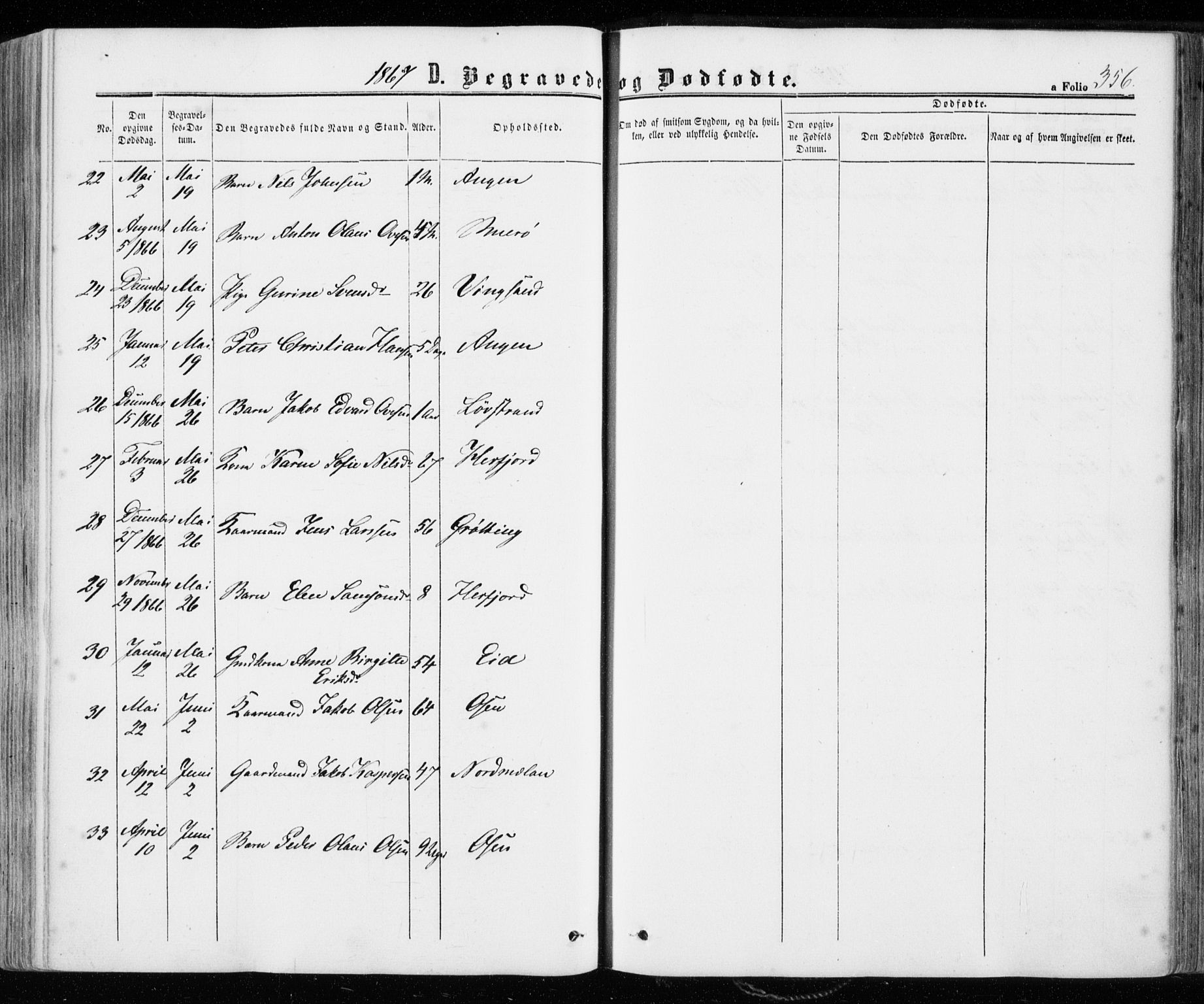 Ministerialprotokoller, klokkerbøker og fødselsregistre - Sør-Trøndelag, SAT/A-1456/657/L0705: Ministerialbok nr. 657A06, 1858-1867, s. 356