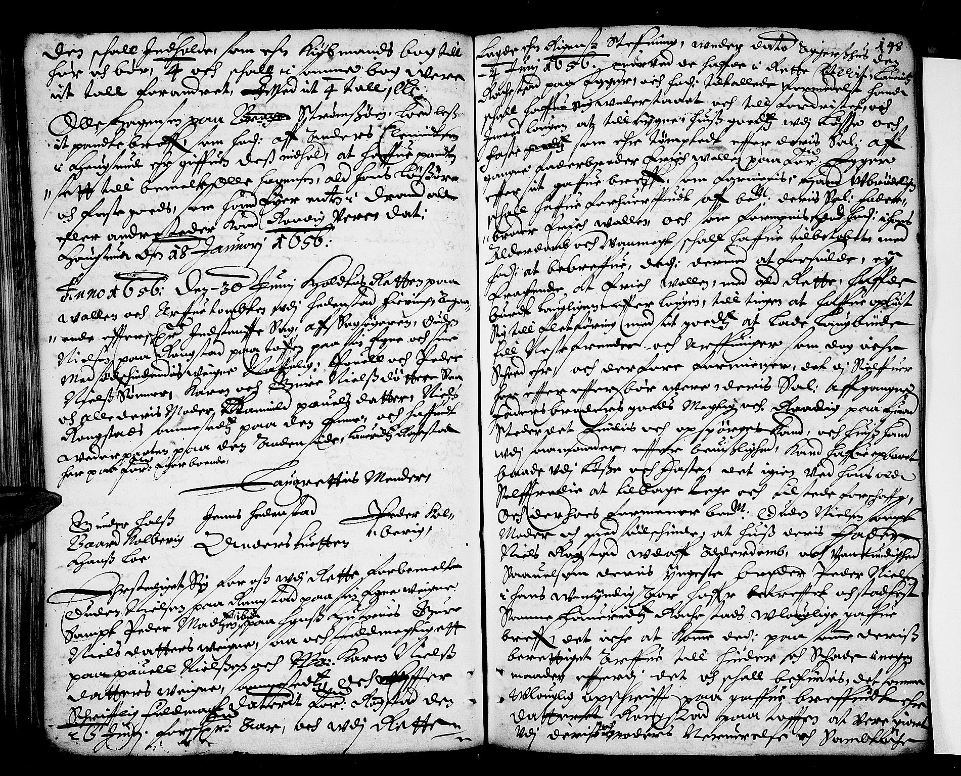 Eiker, Modum og Sigdal sorenskriveri, SAKO/A-123/F/Fa/Faa/L0002: Tingbok, 1653-1657, s. 148