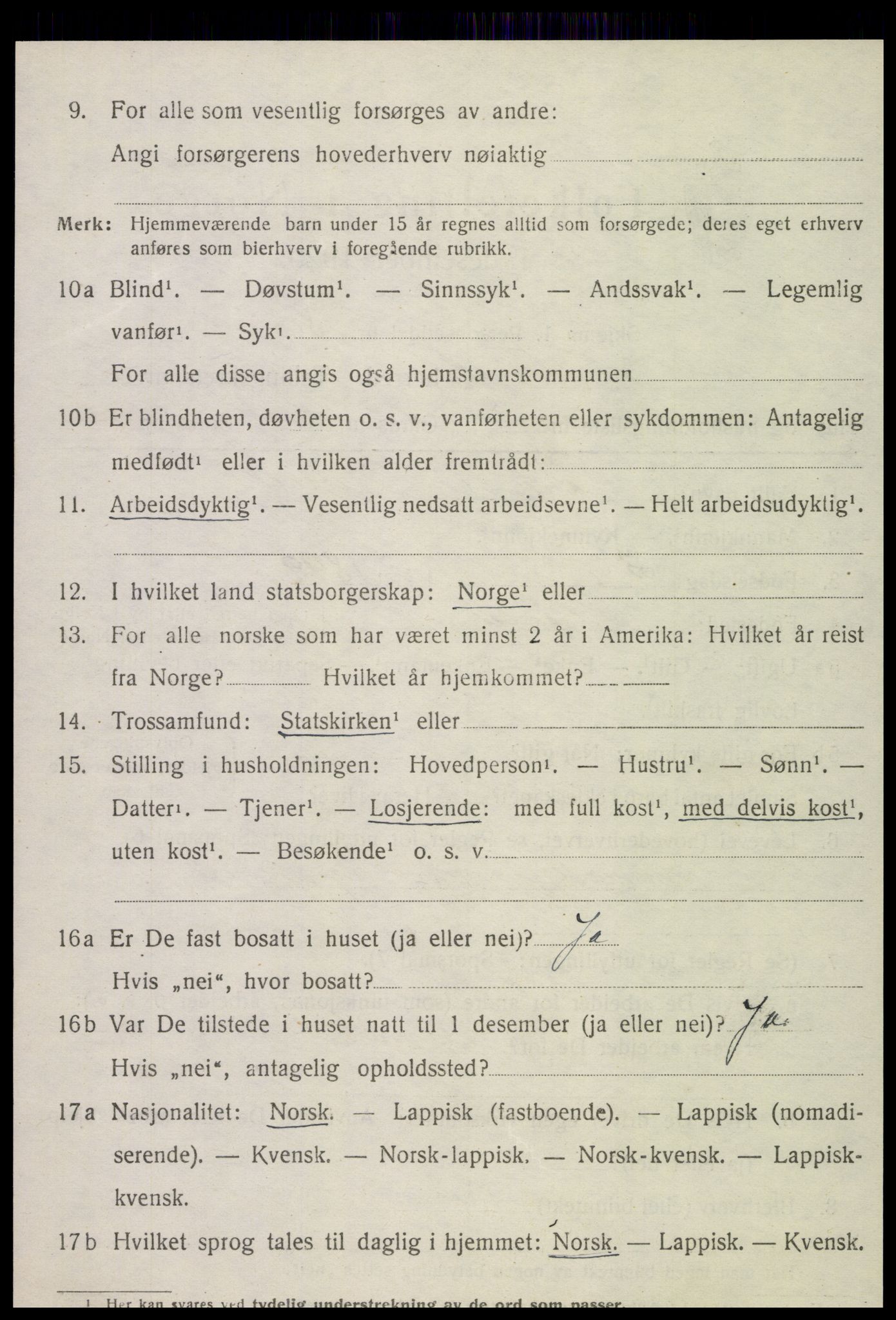 SAT, Folketelling 1920 for 1735 Kvam herred, 1920, s. 2356
