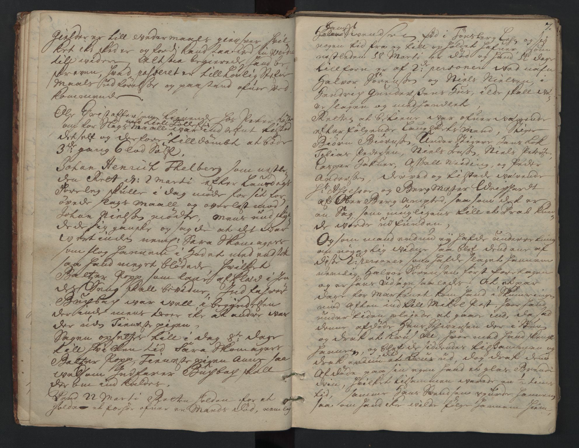 Sønnafjelske bergamt , AV/SAKO-EA-5262/G/Gd/L0002: Domsprotokoll, 1709, s. 7