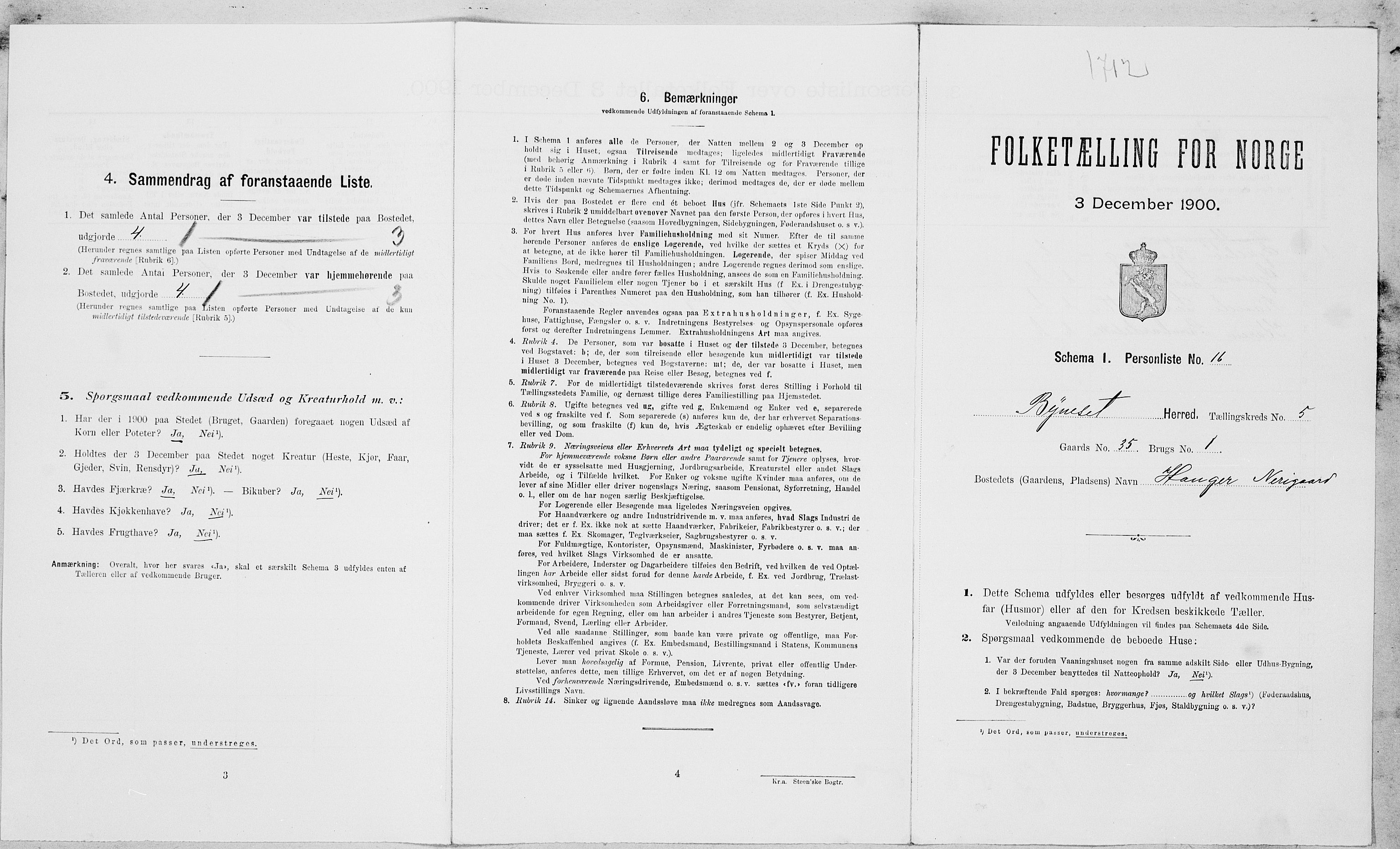 SAT, Folketelling 1900 for 1655 Byneset herred, 1900, s. 323