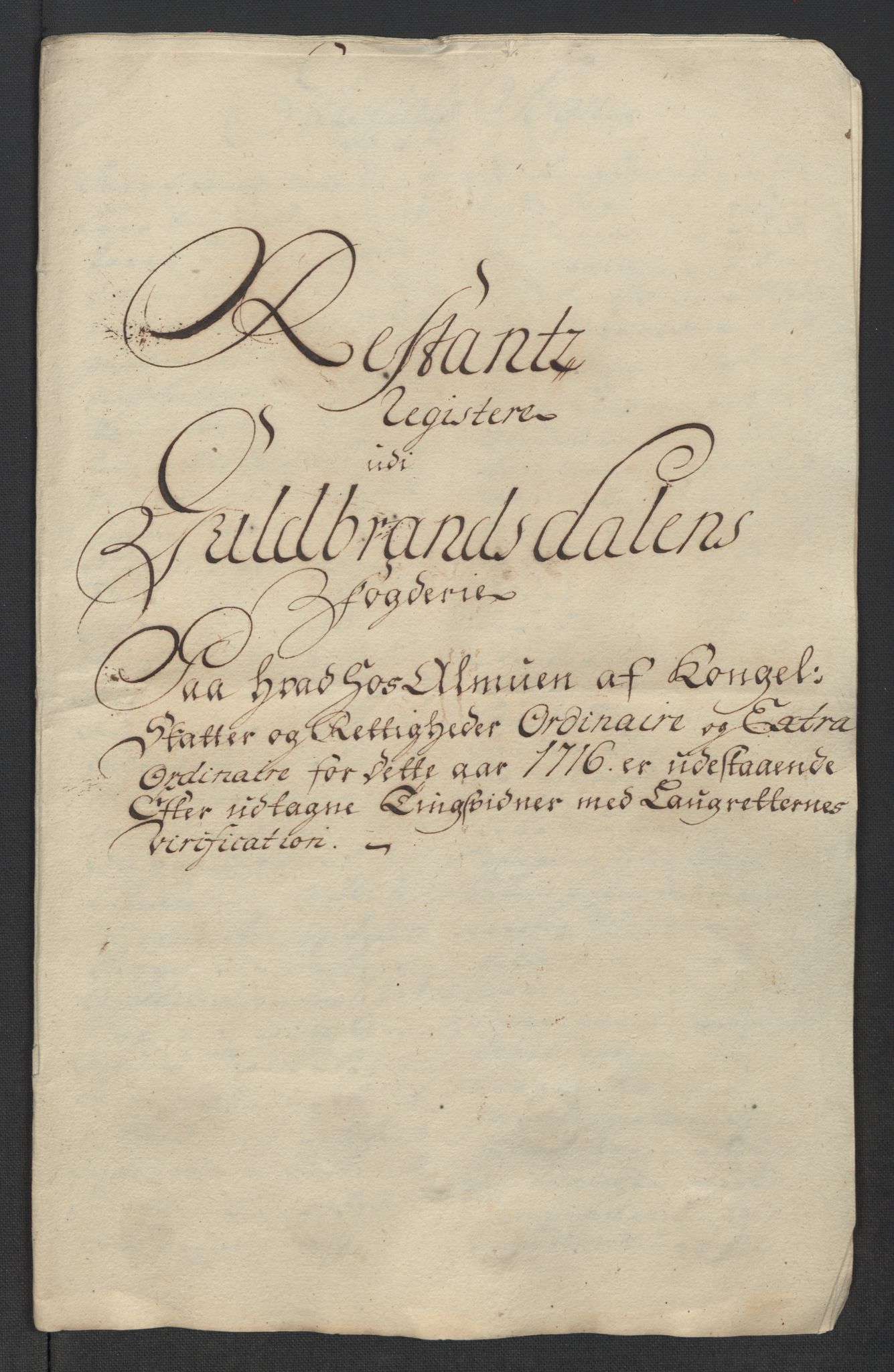 Rentekammeret inntil 1814, Reviderte regnskaper, Fogderegnskap, AV/RA-EA-4092/R17/L1186: Fogderegnskap Gudbrandsdal, 1716, s. 283