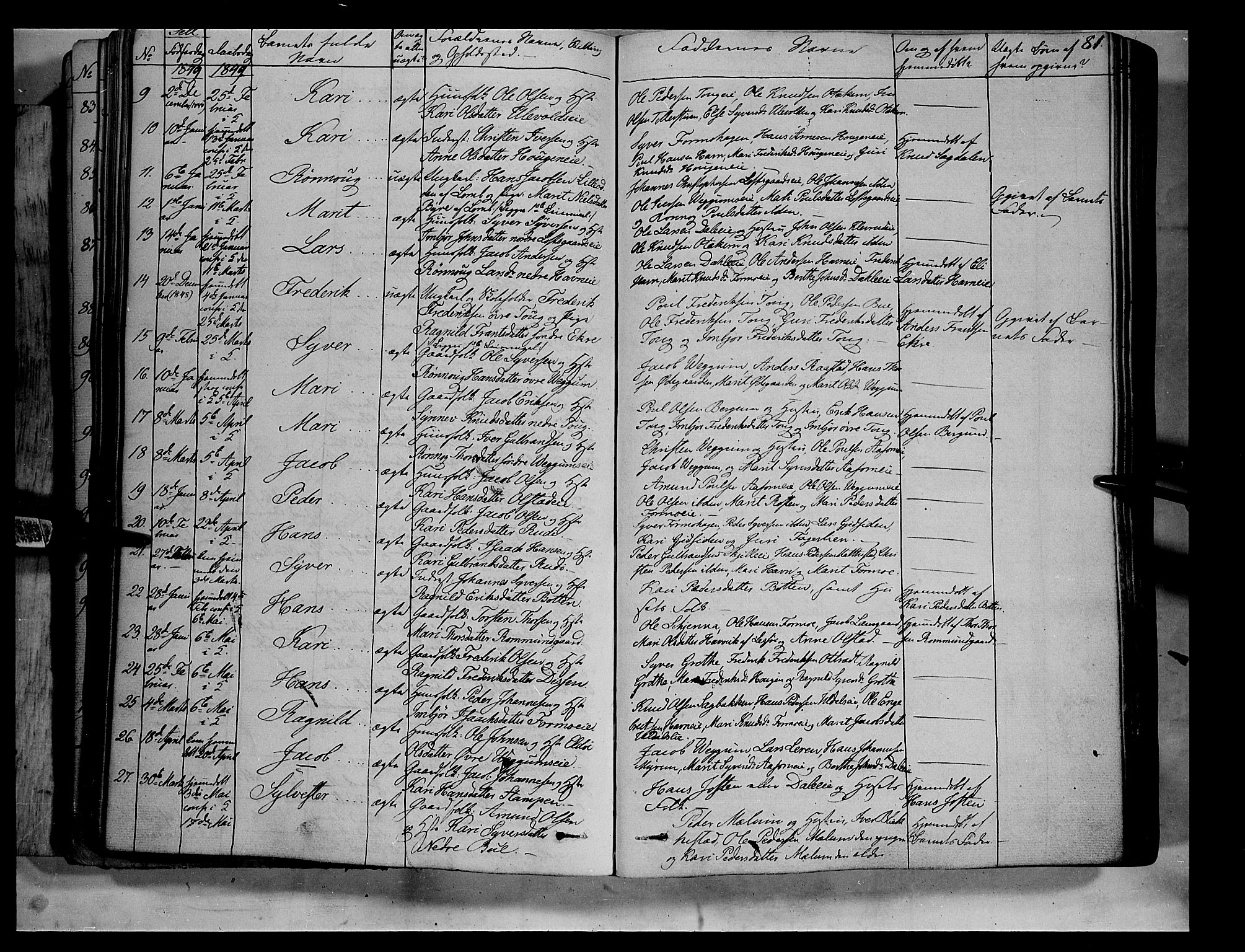 Vågå prestekontor, AV/SAH-PREST-076/H/Ha/Haa/L0005: Ministerialbok nr. 5 /3, 1842-1856, s. 81