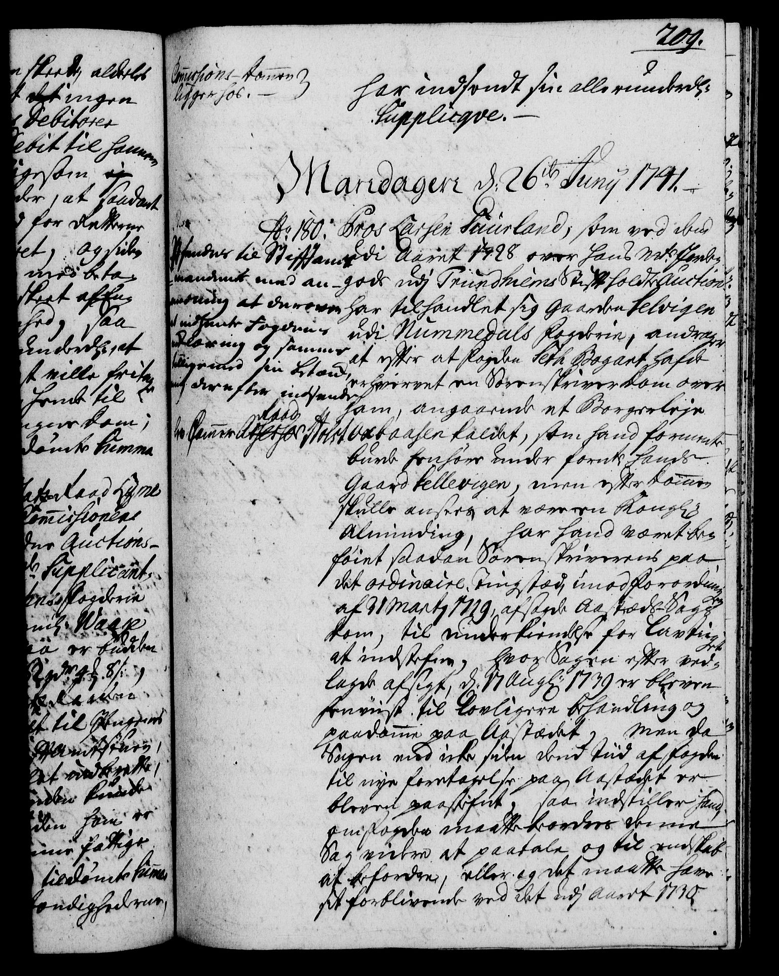 Rentekammeret, Kammerkanselliet, RA/EA-3111/G/Gh/Gha/L0023: Norsk ekstraktmemorialprotokoll (merket RK 53.68), 1741-1742, s. 209