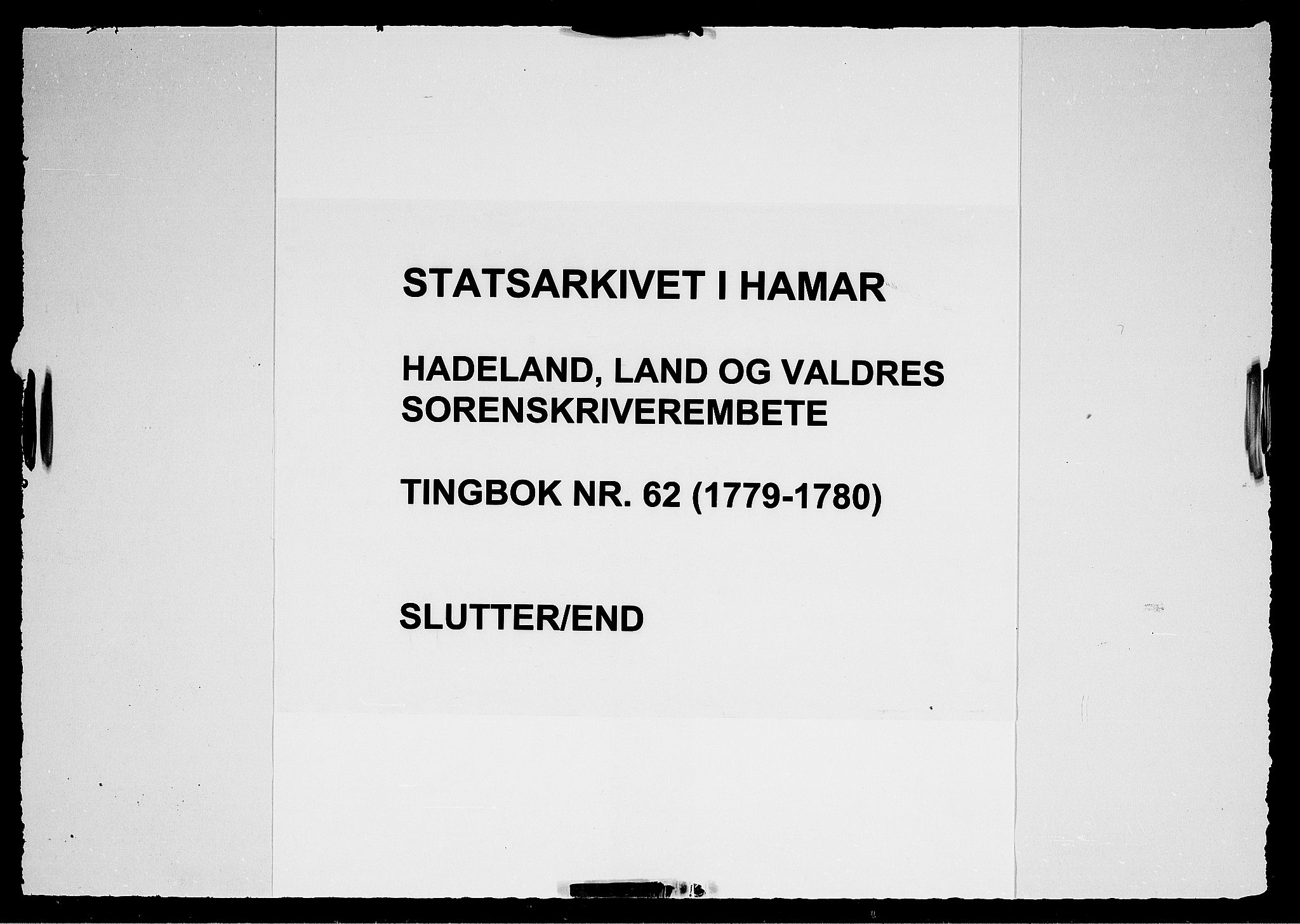 Hadeland, Land og Valdres sorenskriveri, SAH/TING-028/G/Gb/L0062: Tingbok, 1779-1780
