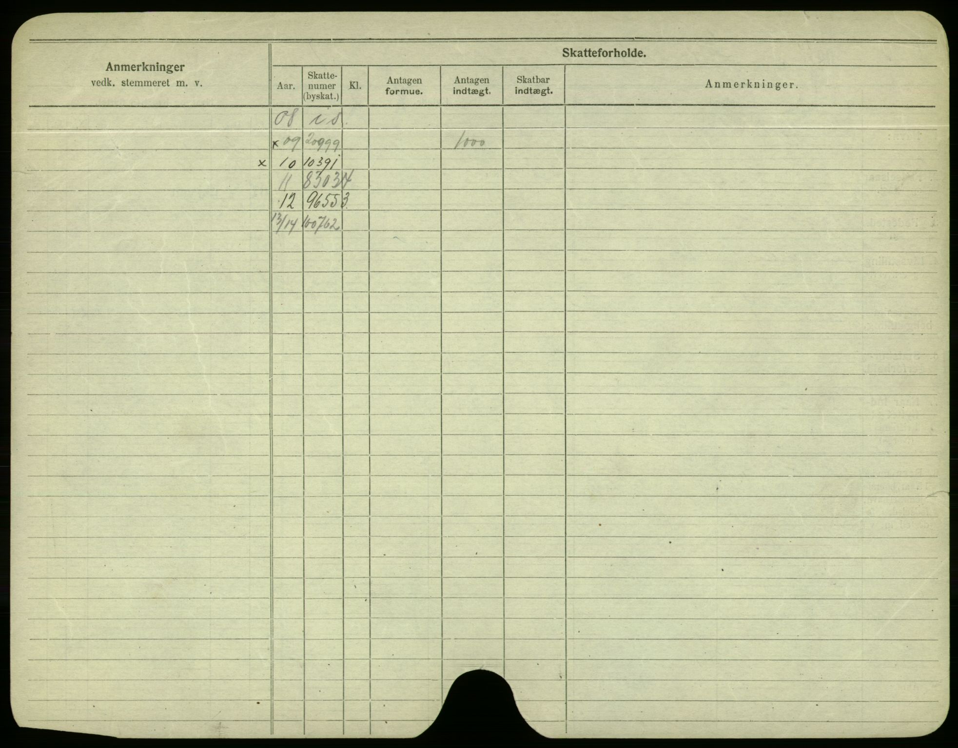 Oslo folkeregister, Registerkort, AV/SAO-A-11715/F/Fa/Fac/L0003: Menn, 1906-1914, s. 1198b