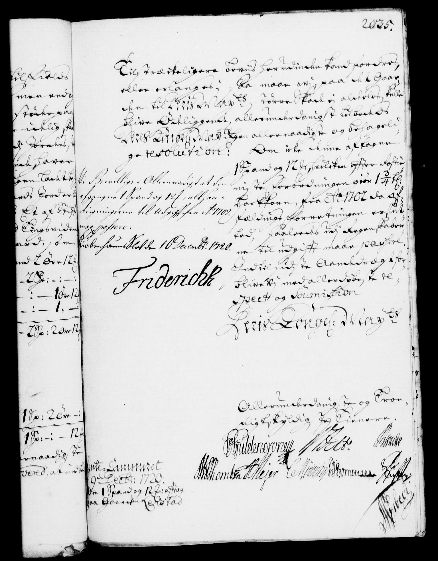 Rentekammeret, Kammerkanselliet, RA/EA-3111/G/Gf/Gfa/L0003: Norsk relasjons- og resolusjonsprotokoll (merket RK 52.3), 1720, s. 1003