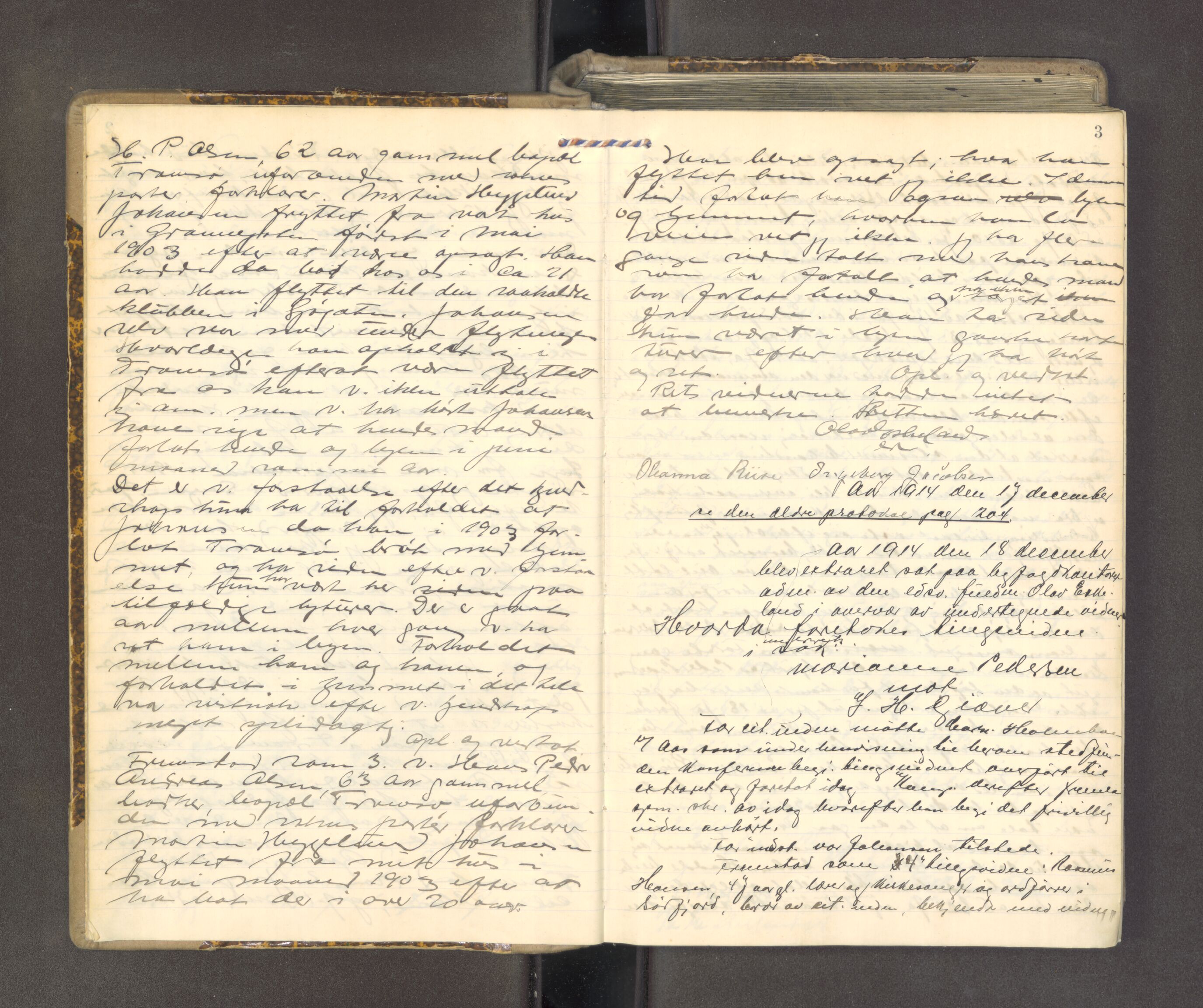 Tromsø byfogd/byrett, AV/SATØ-SATØ-0063/1/F/Fb/L0080: Ekstrarettsprotokoll, 1914-1924, s. 2b-3a