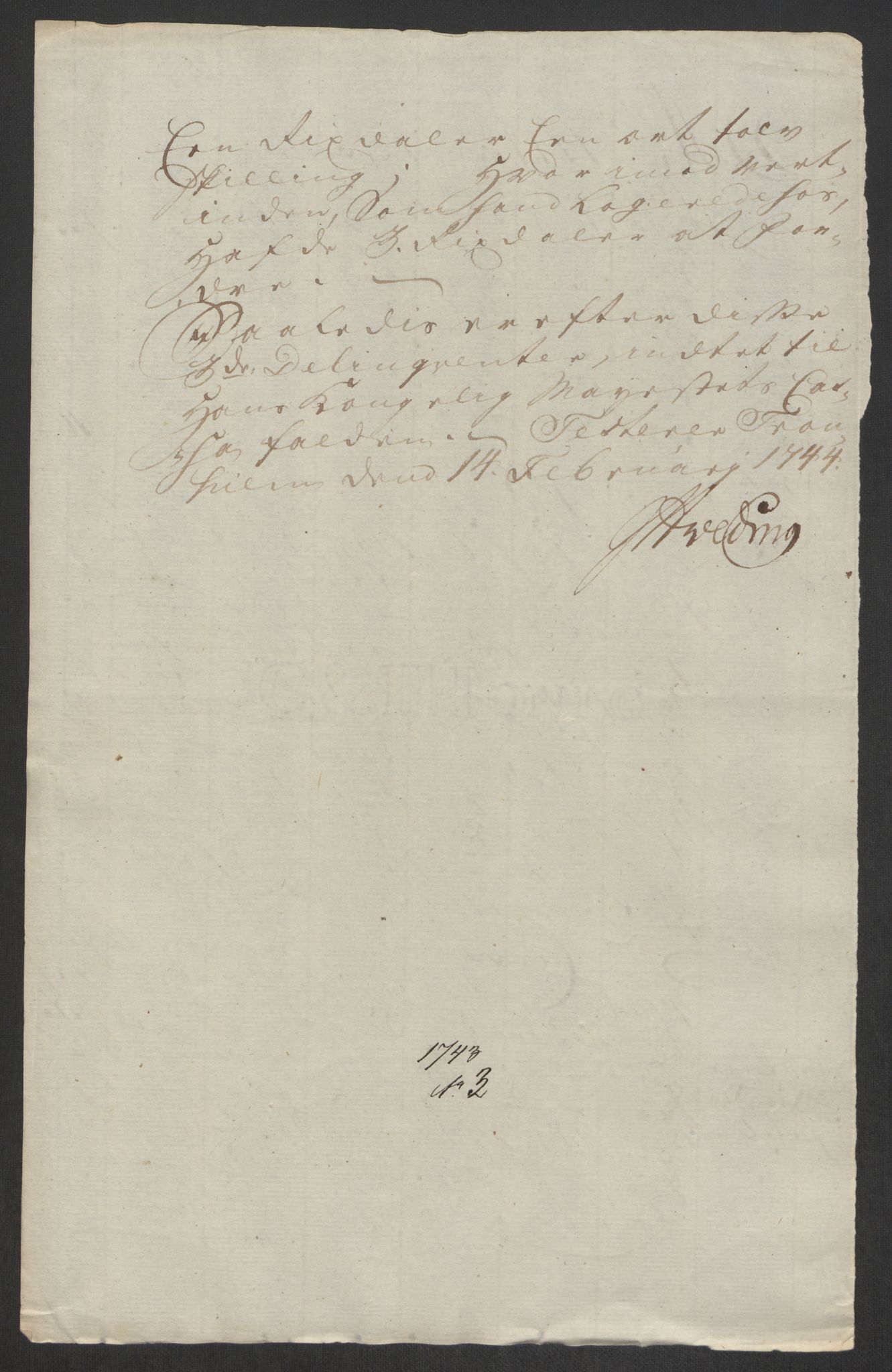 Rentekammeret inntil 1814, Reviderte regnskaper, Byregnskaper, AV/RA-EA-4066/R/Rs/L0541: [S22] Sikt og sakefall, 1743-1746, s. 72