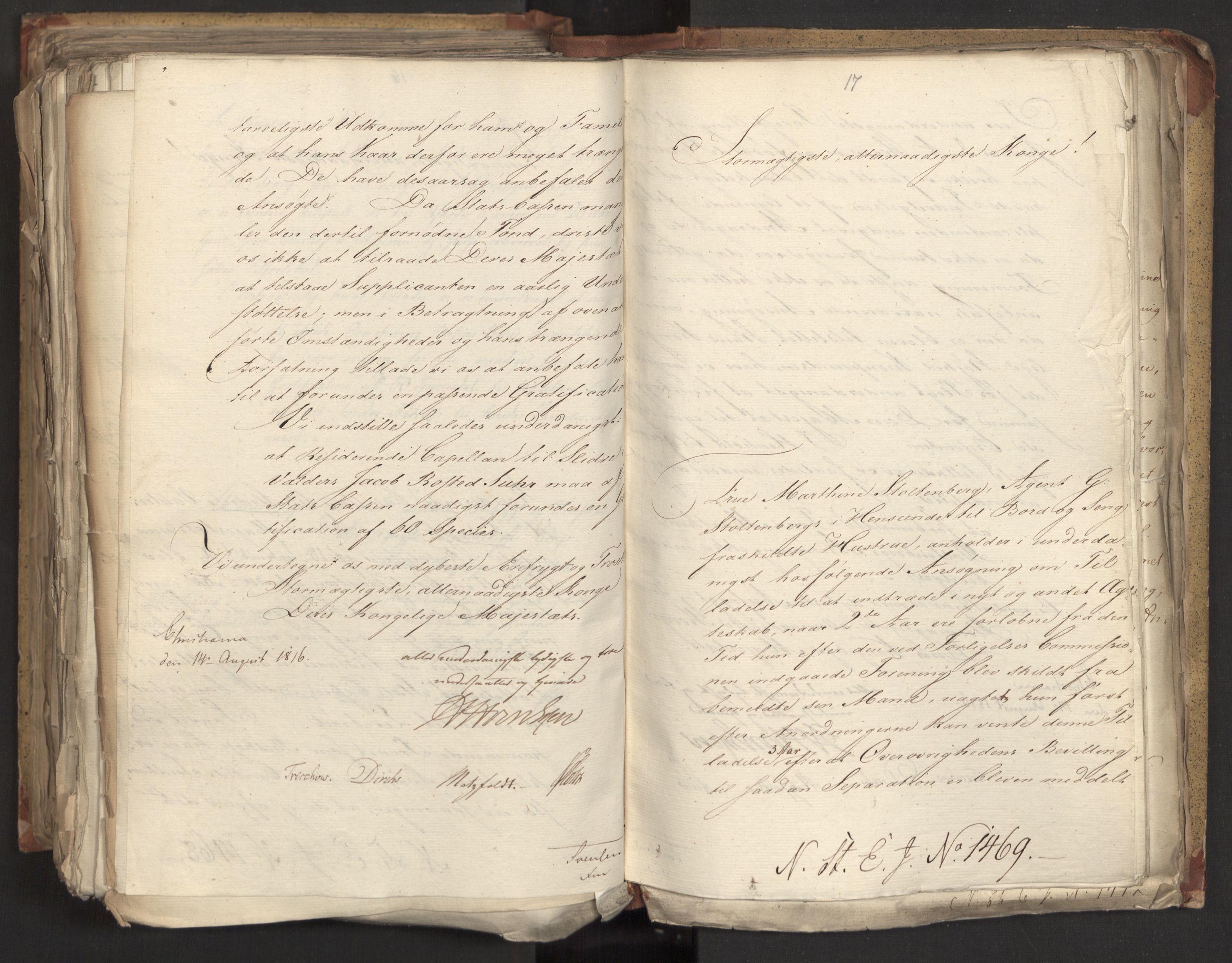 Statsrådsavdelingen i Stockholm, AV/RA-S-1003/D/Da/L0006: Regjeringsinnstillinger nr. 1247-1544, 1816, s. 429