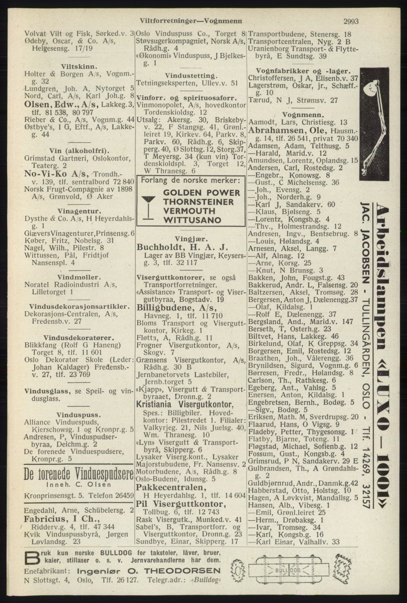 Kristiania/Oslo adressebok, PUBL/-, 1940, s. 2943