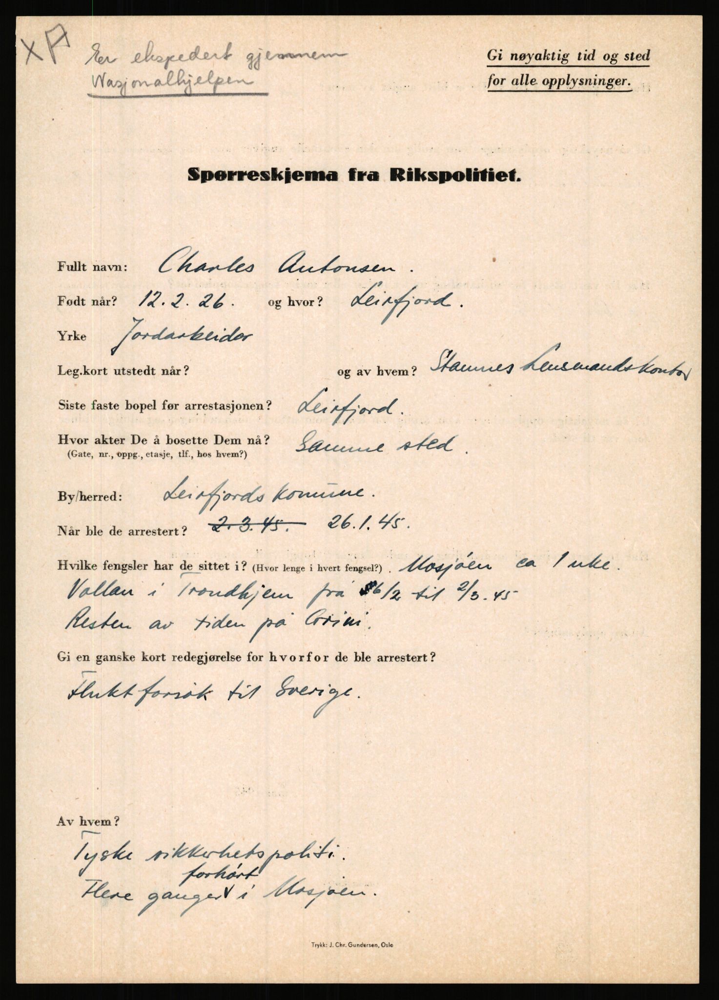 Rikspolitisjefen, AV/RA-S-1560/L/L0001: Abelseth, Rudolf - Berentsen, Odd, 1940-1945, s. 773