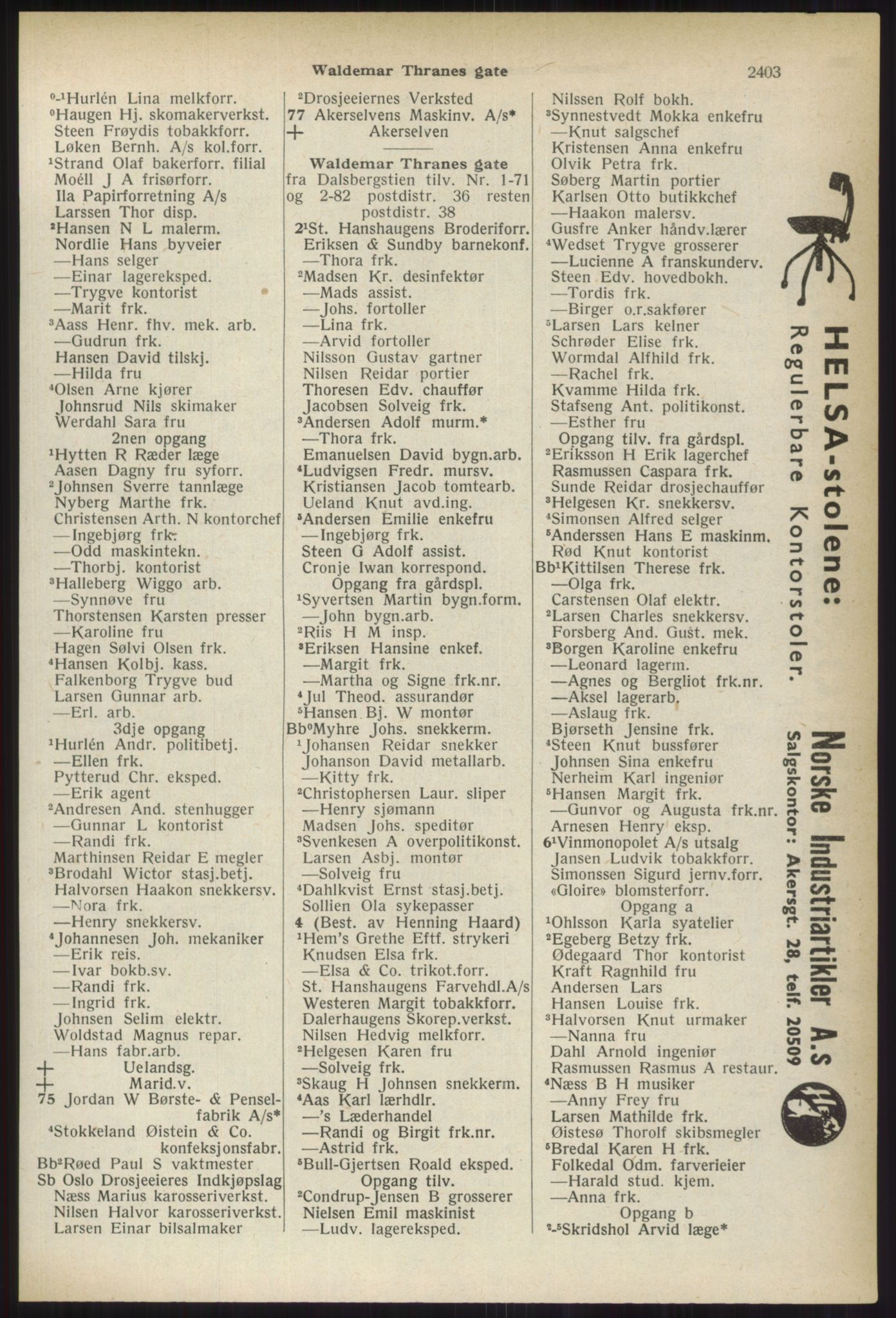 Kristiania/Oslo adressebok, PUBL/-, 1937, s. 2403