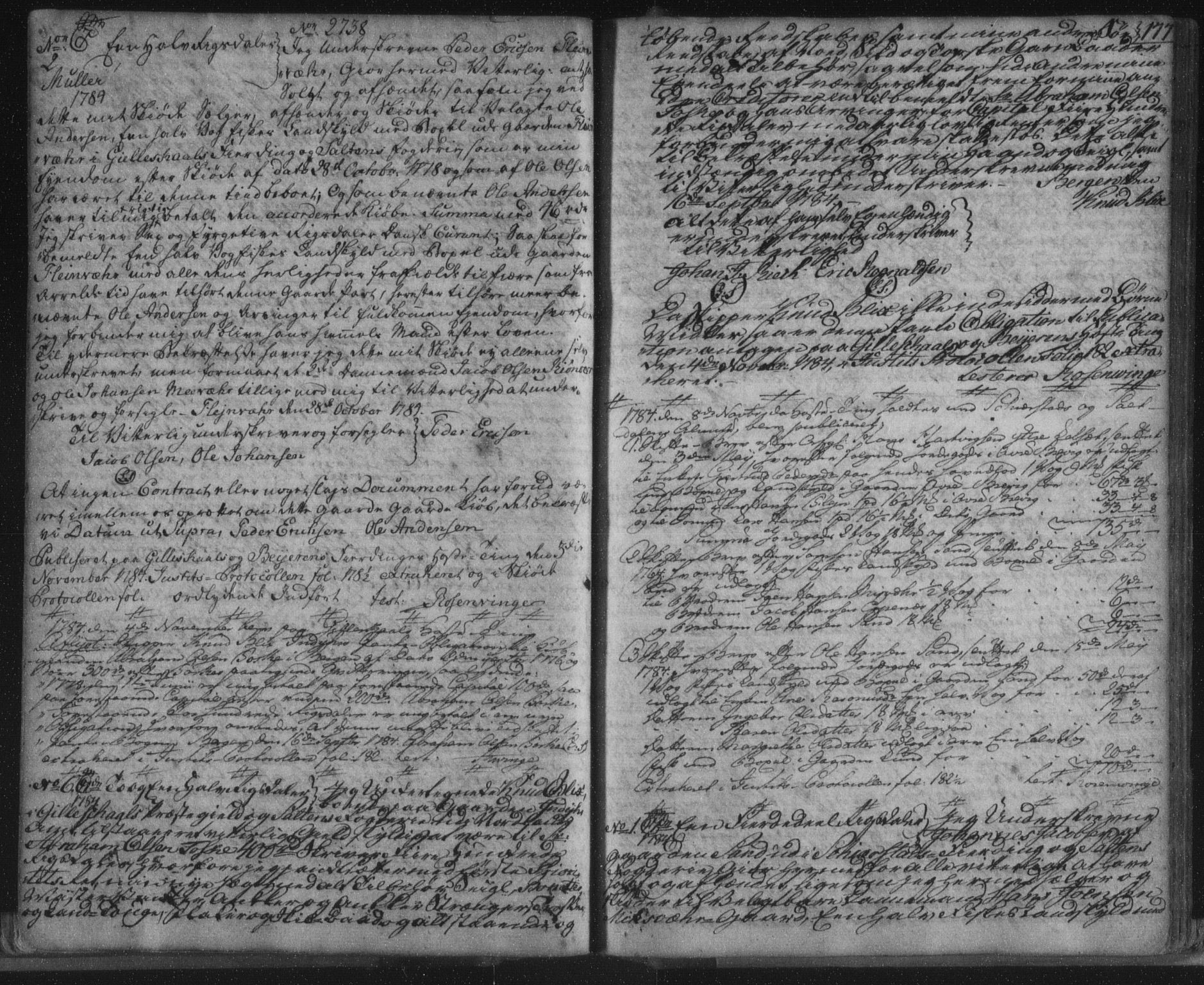 Salten sorenskriveri, SAT/A-4578/1/2/2C/L0001: Pantebok nr. A, 1756-1789, s. 177