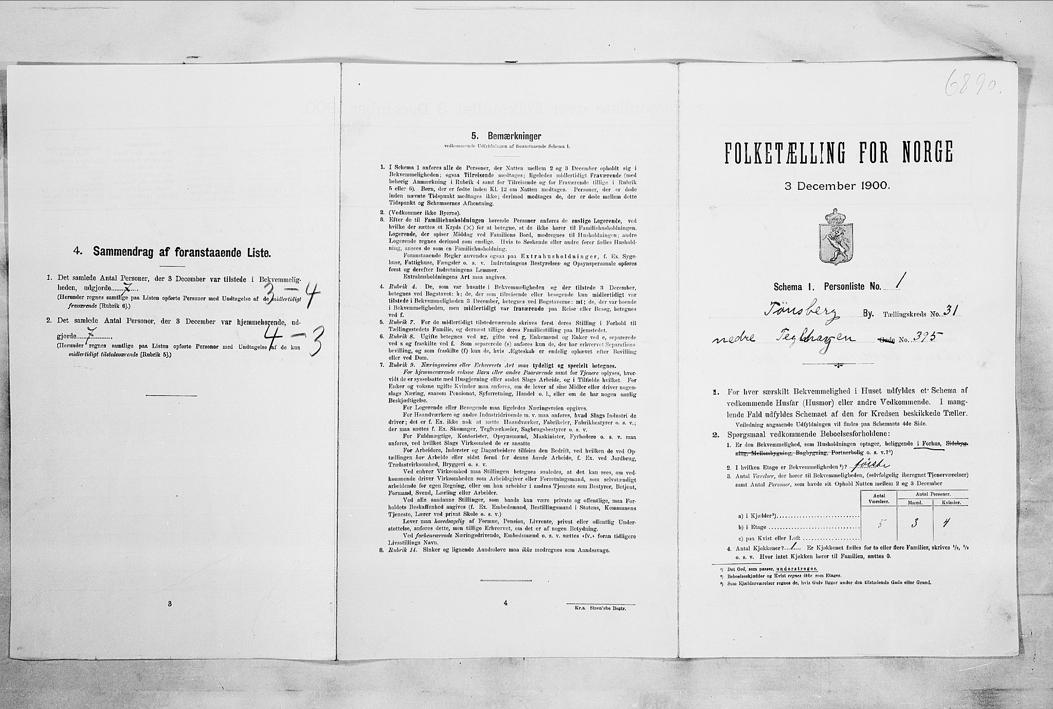 RA, Folketelling 1900 for 0705 Tønsberg kjøpstad, 1900, s. 4774