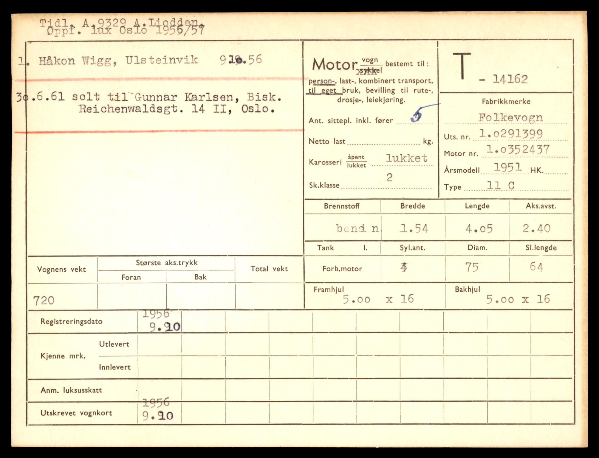 Møre og Romsdal vegkontor - Ålesund trafikkstasjon, AV/SAT-A-4099/F/Fe/L0043: Registreringskort for kjøretøy T 14080 - T 14204, 1927-1998, s. 2209