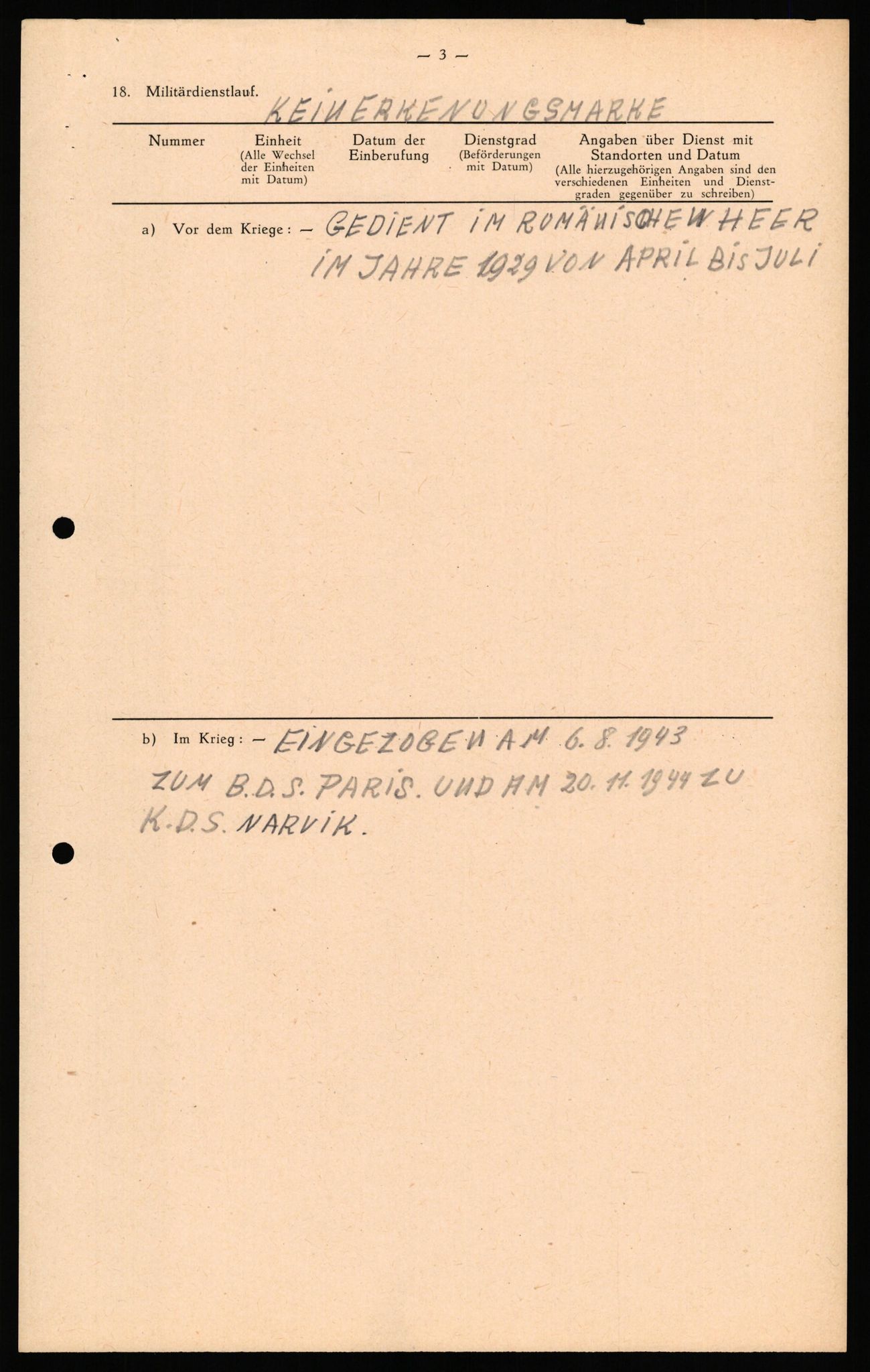 Forsvaret, Forsvarets overkommando II, AV/RA-RAFA-3915/D/Db/L0041: CI Questionaires.  Diverse nasjonaliteter., 1945-1946, s. 199