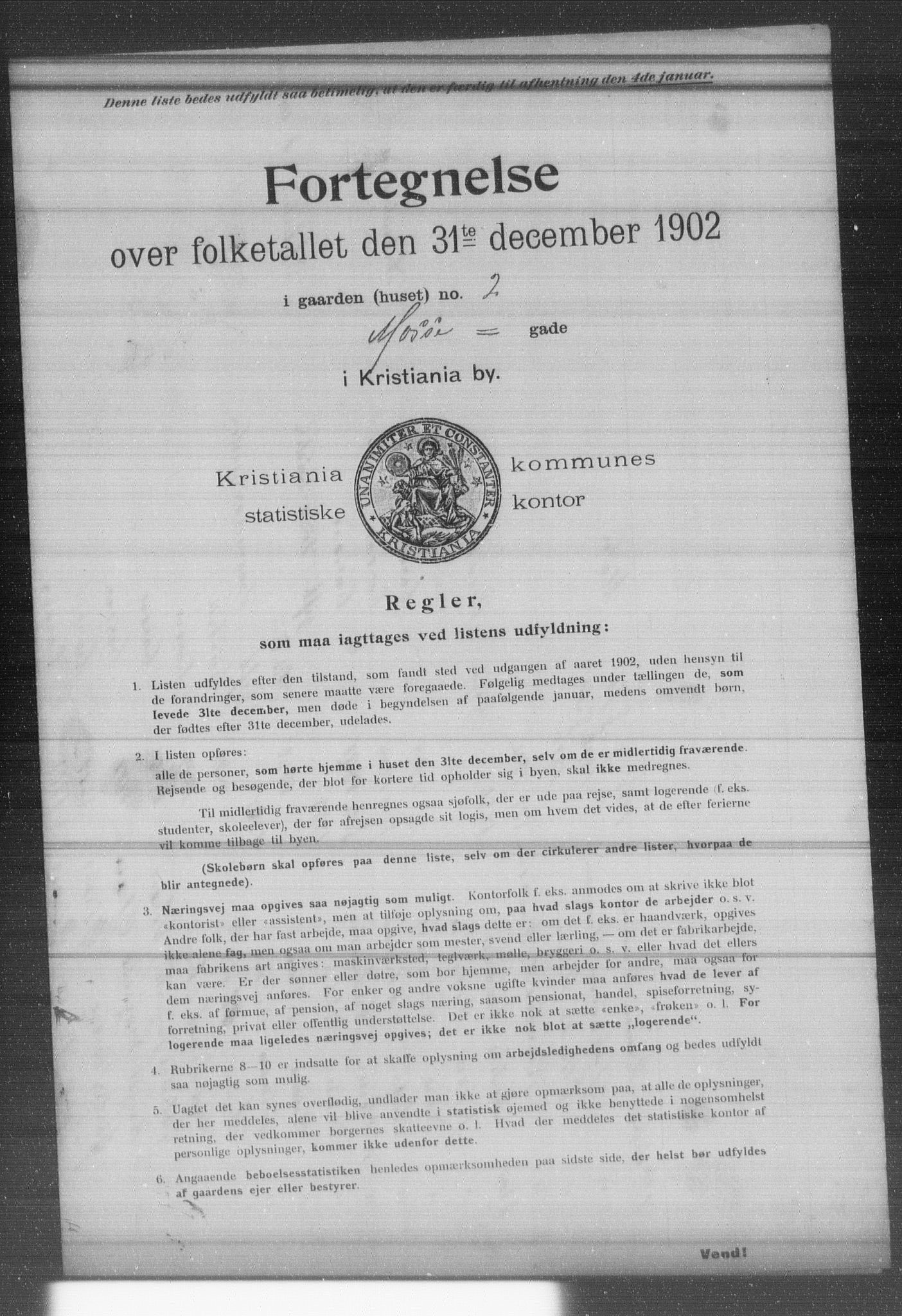 OBA, Kommunal folketelling 31.12.1902 for Kristiania kjøpstad, 1902, s. 12485