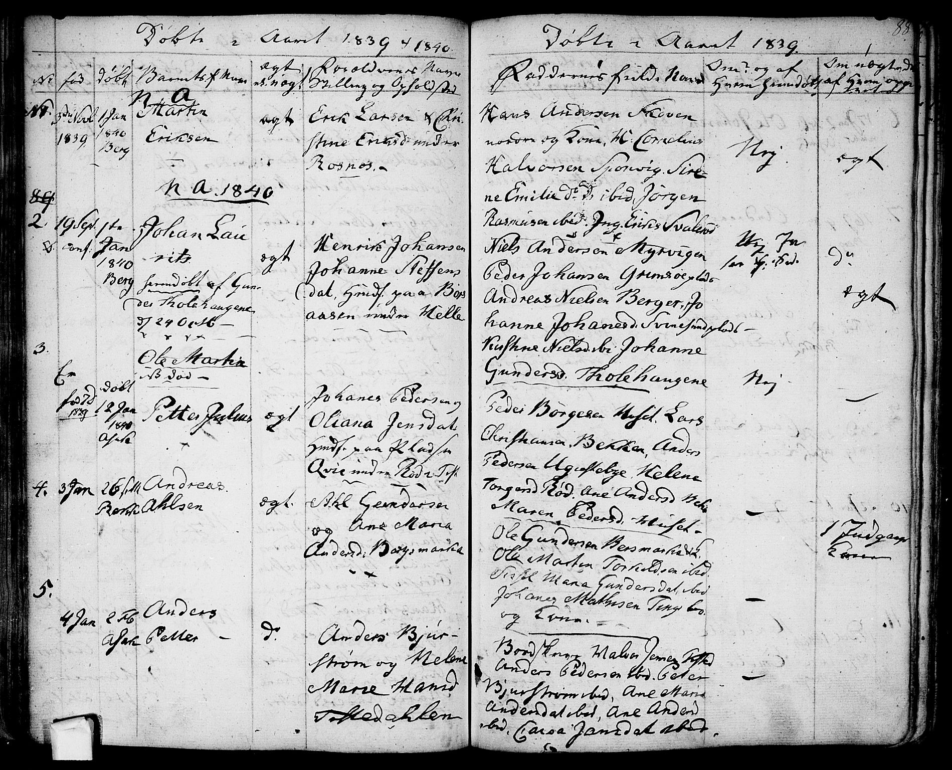 Berg prestekontor Kirkebøker, SAO/A-10902/F/Fa/L0003: Ministerialbok nr. I 3, 1832-1842, s. 88