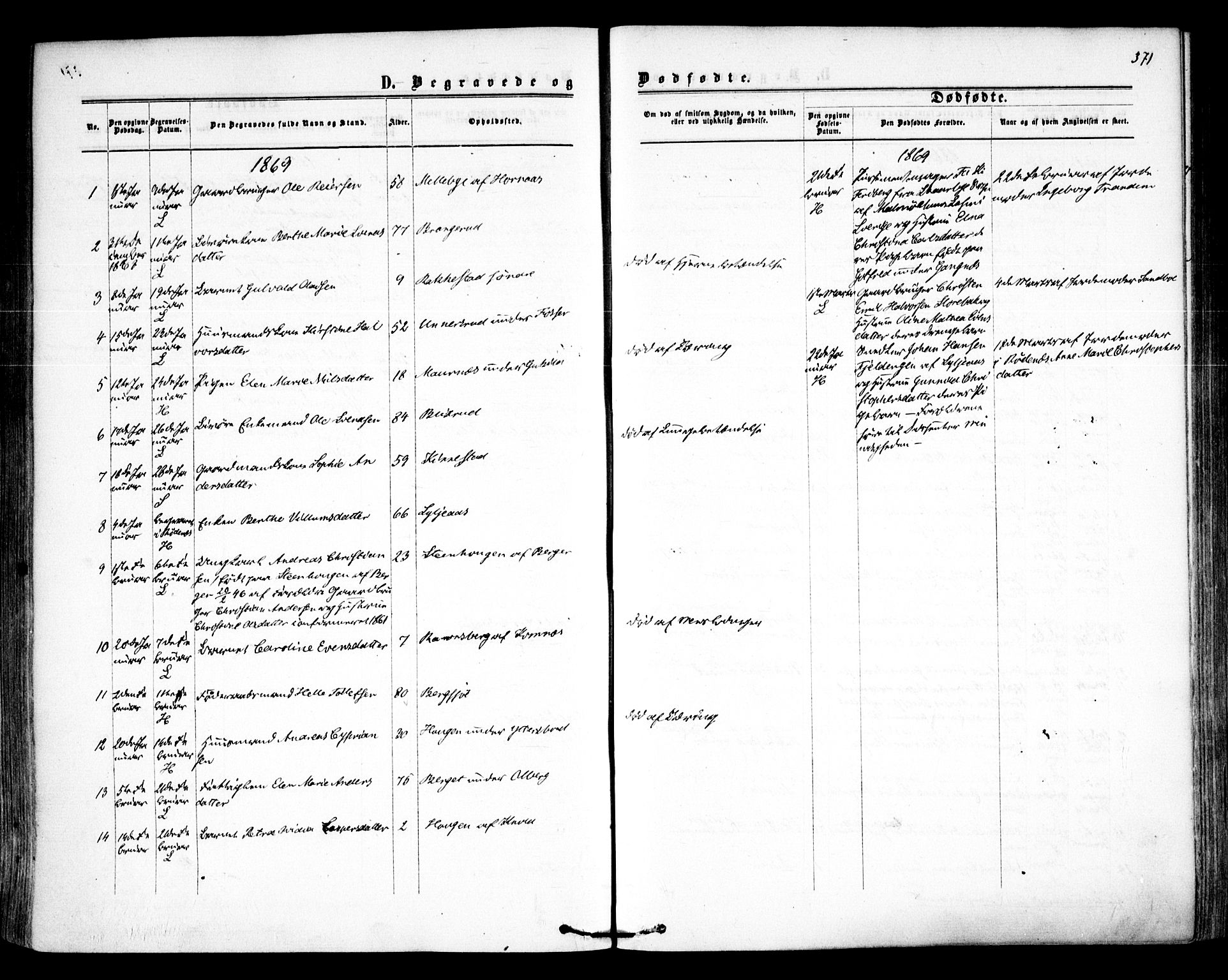 Høland prestekontor Kirkebøker, SAO/A-10346a/F/Fa/L0011: Ministerialbok nr. I 11, 1862-1869, s. 371
