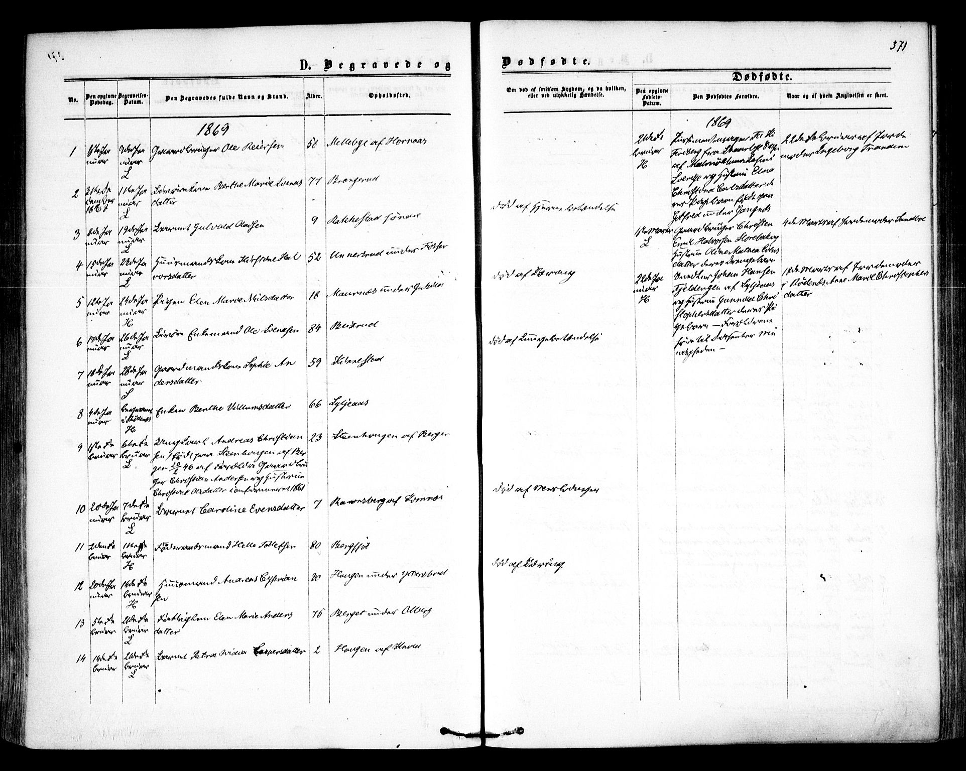 Høland prestekontor Kirkebøker, AV/SAO-A-10346a/F/Fa/L0011: Ministerialbok nr. I 11, 1862-1869, s. 371