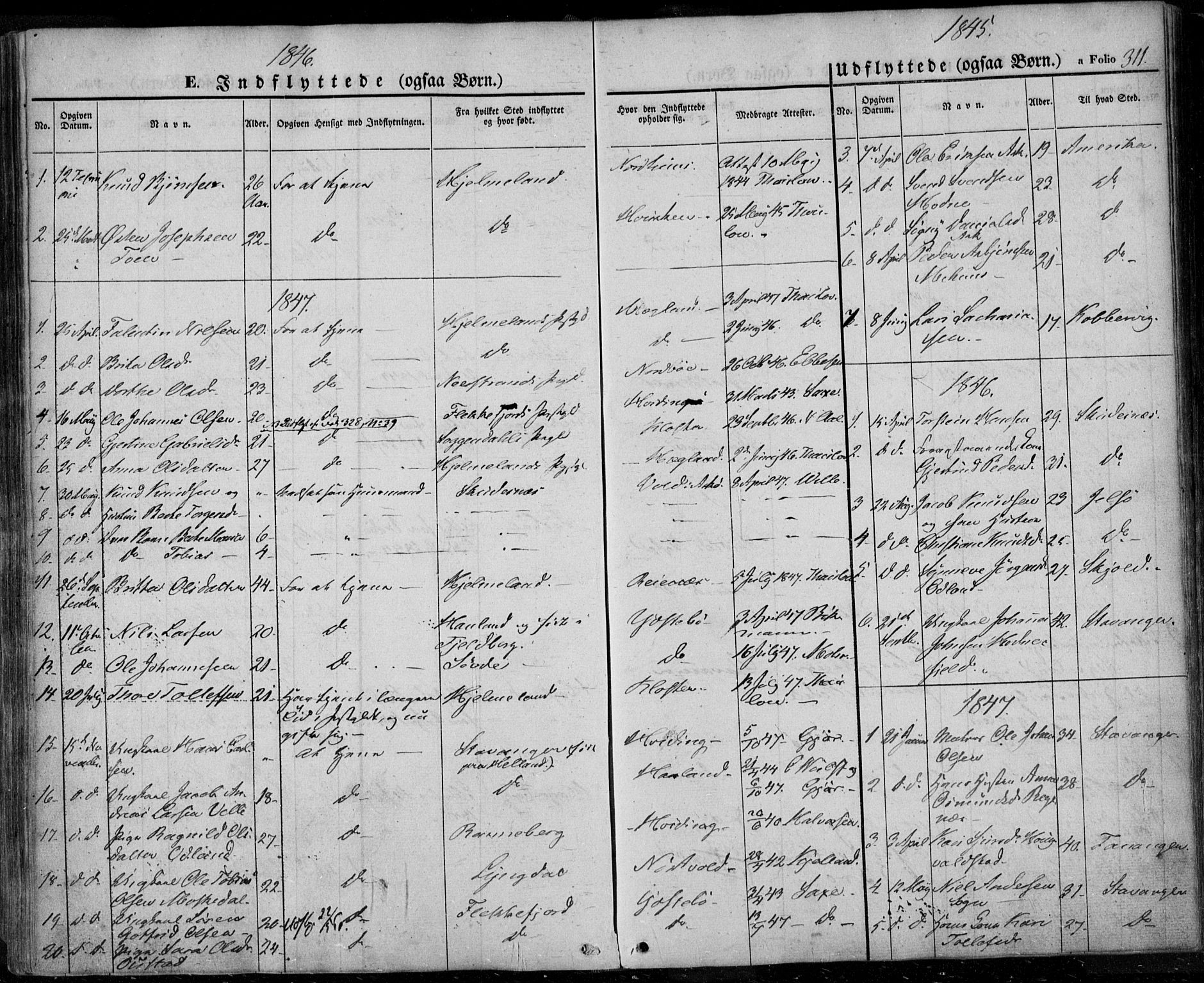 Rennesøy sokneprestkontor, AV/SAST-A -101827/H/Ha/Haa/L0005: Ministerialbok nr. A 5, 1838-1859, s. 311
