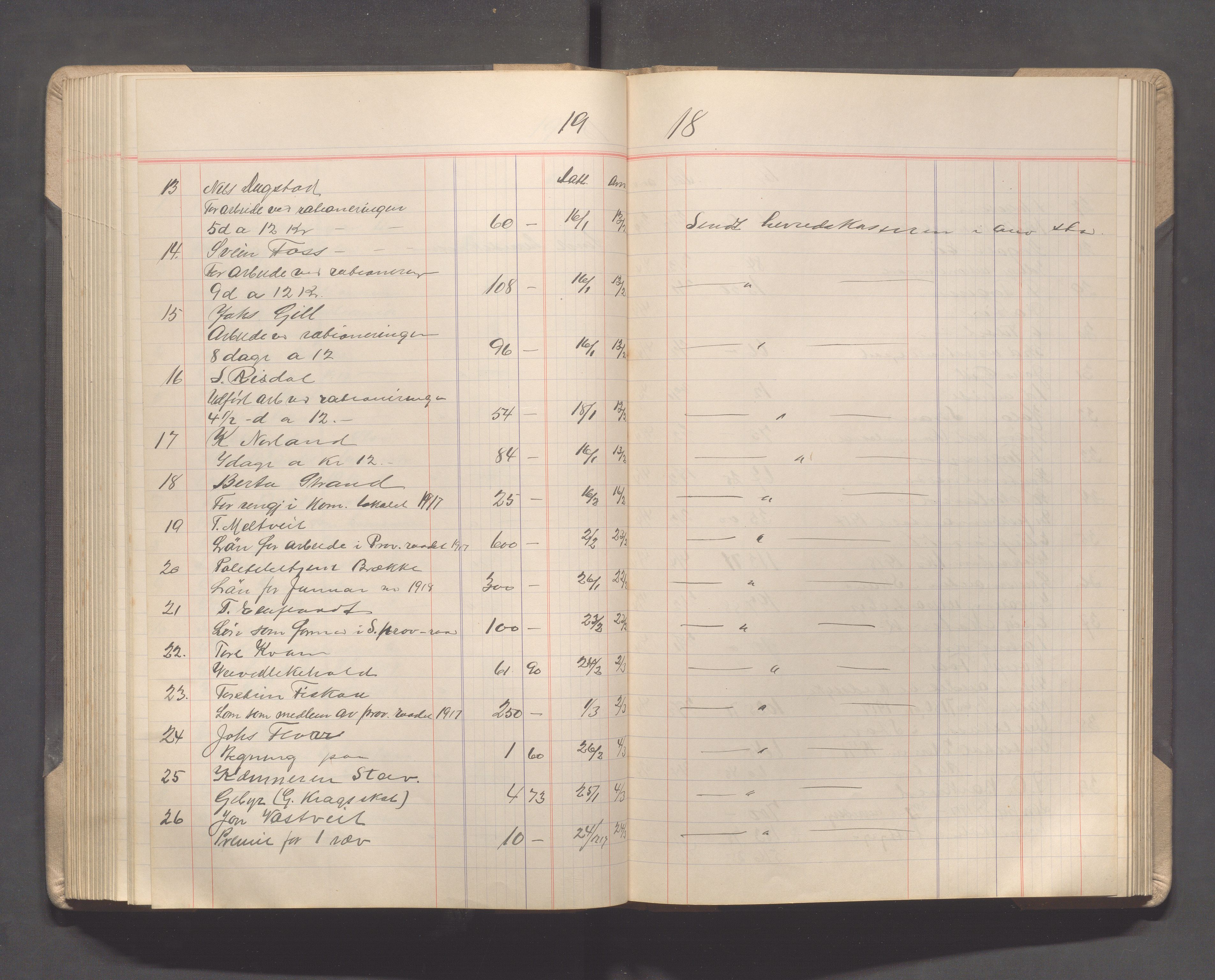 Strand kommune - Formannskapet/Rådmannskontoret, IKAR/A-104/C/Ca/L0004: Journal, 1916-1924, s. 147