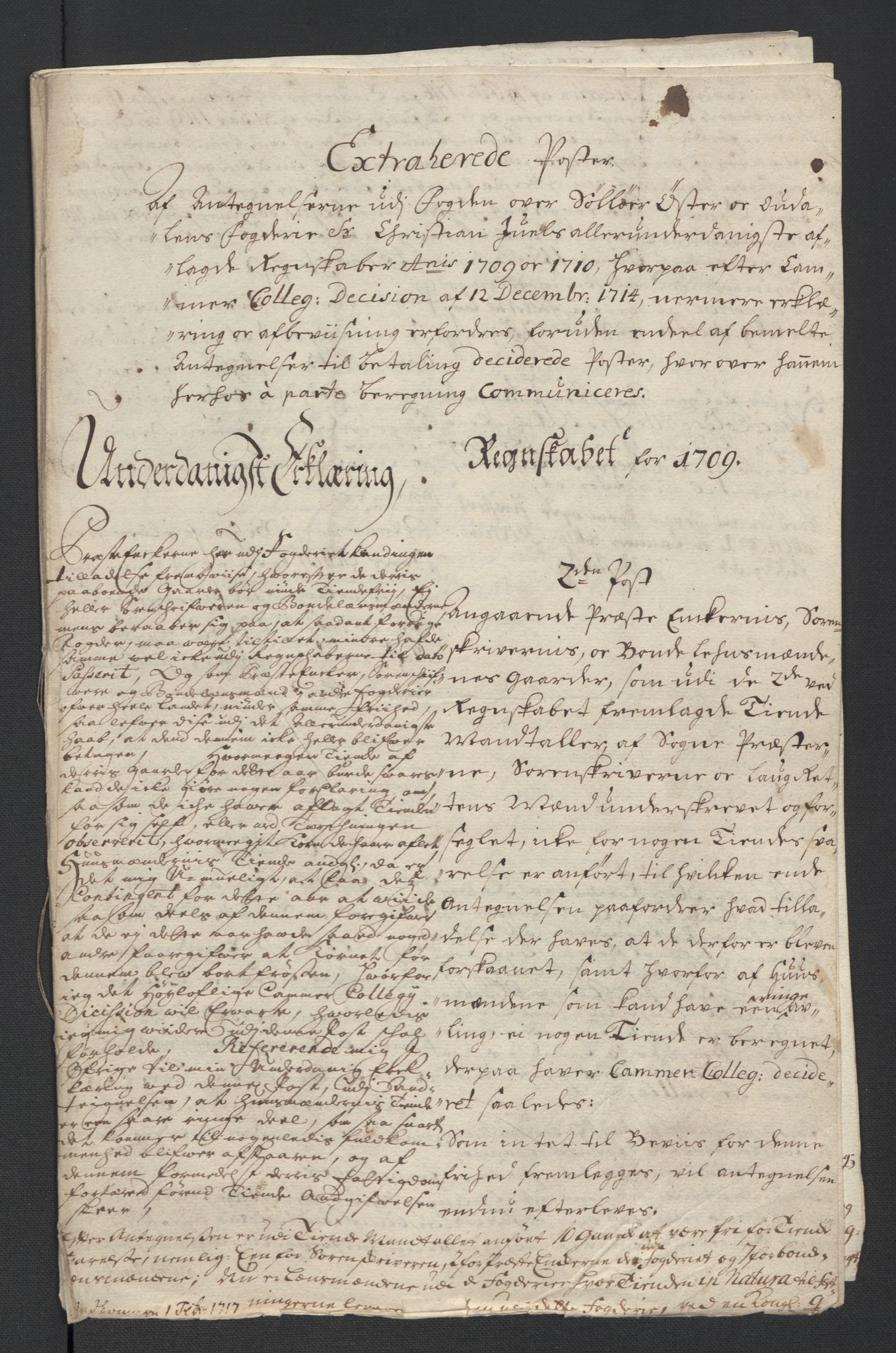 Rentekammeret inntil 1814, Reviderte regnskaper, Fogderegnskap, RA/EA-4092/R13/L0847: Fogderegnskap Solør, Odal og Østerdal, 1710, s. 301
