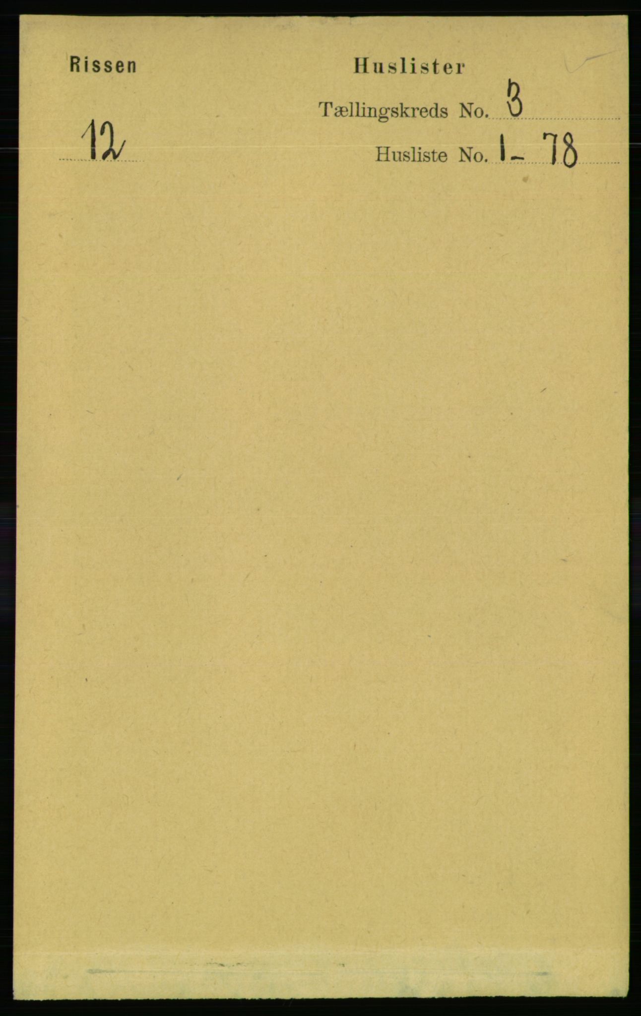 RA, Folketelling 1891 for 1624 Rissa herred, 1891, s. 1506