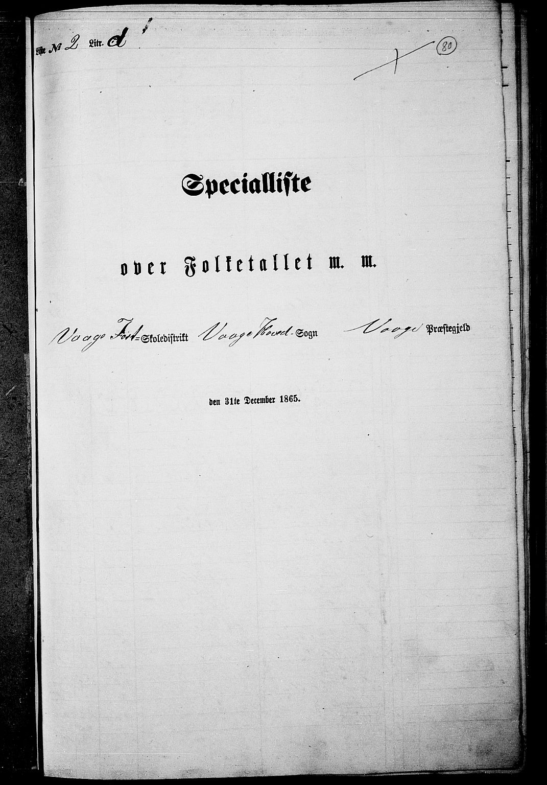 RA, Folketelling 1865 for 0515P Vågå prestegjeld, 1865, s. 76